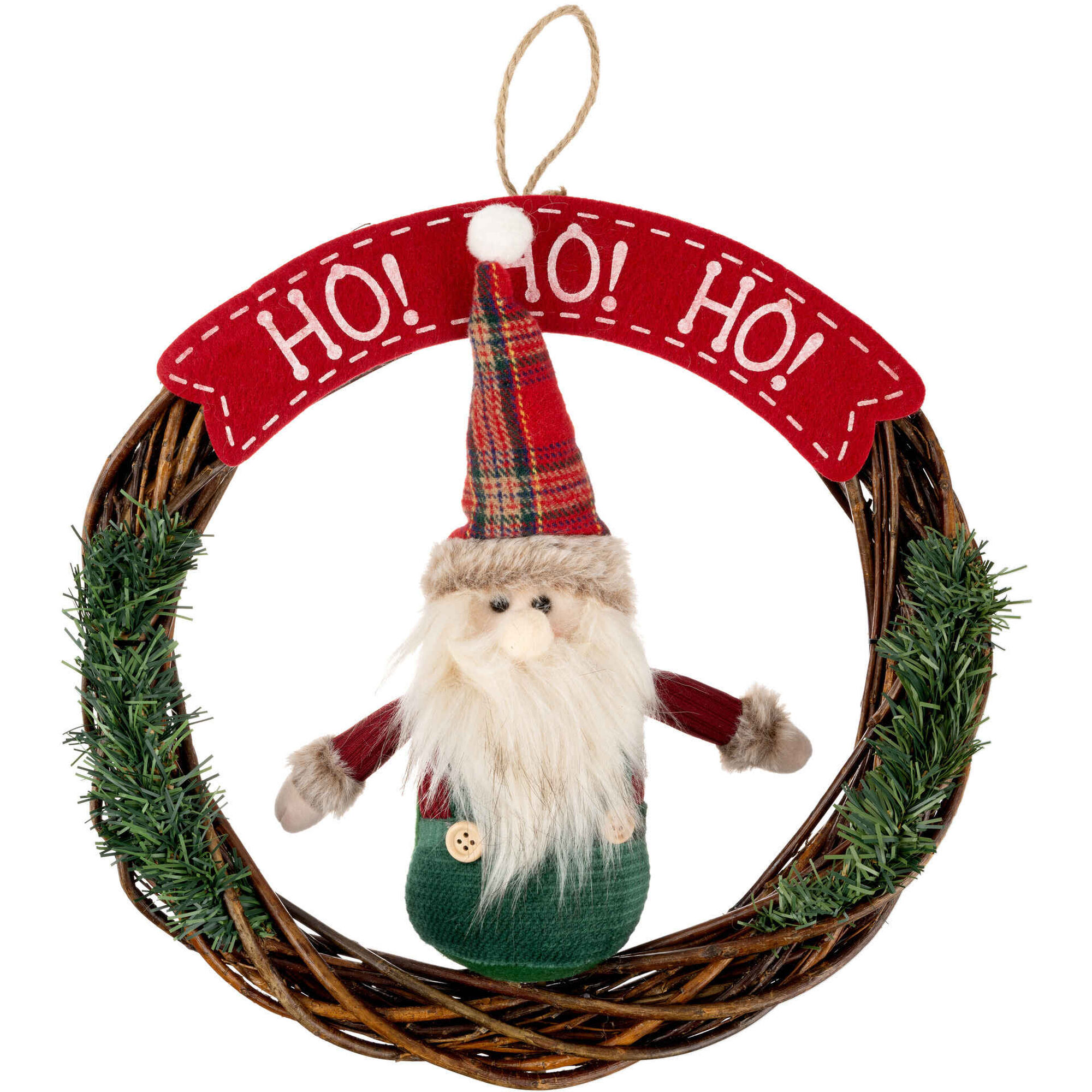 Coroa Pai Natal 33cm