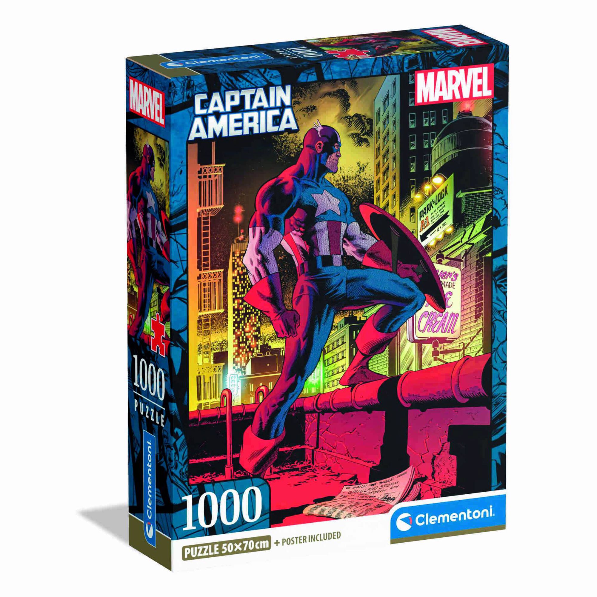 Puzzle Marvel Captain America 1000 Peças