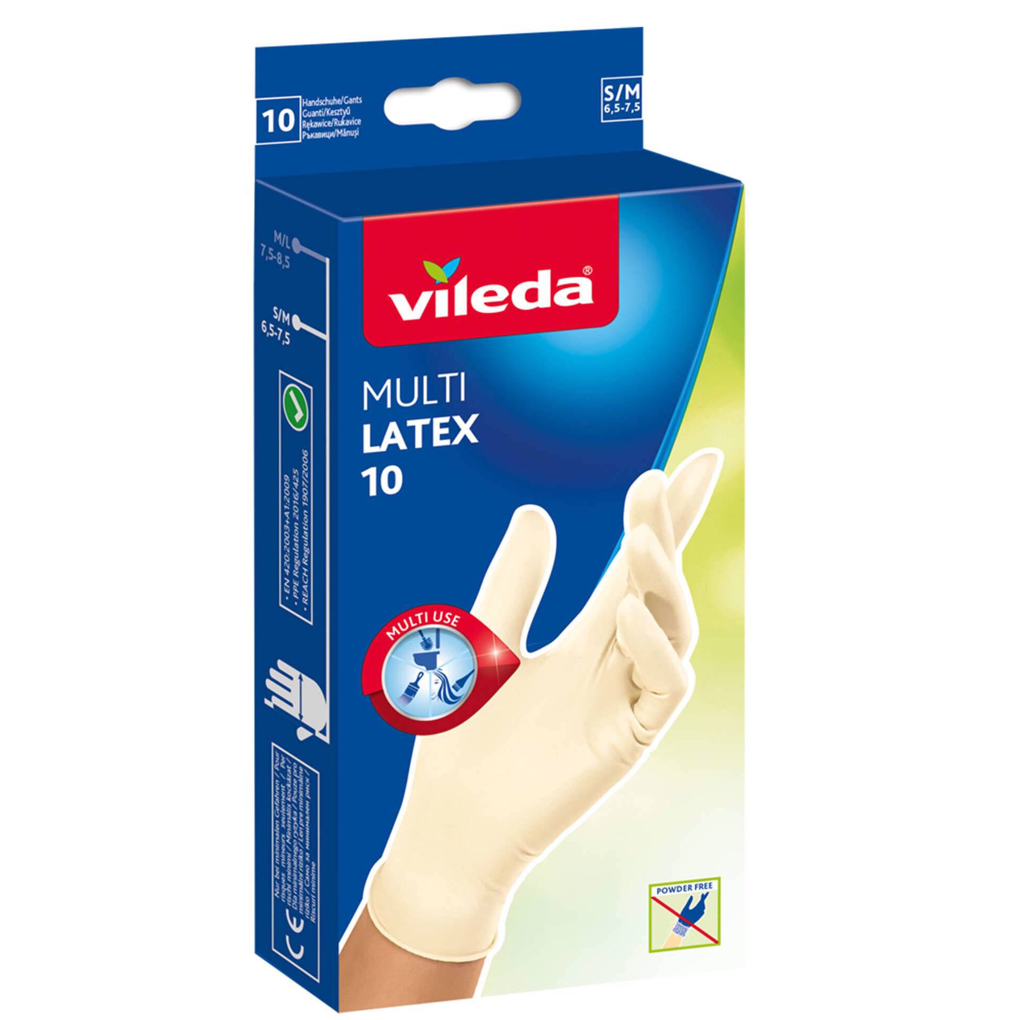 Luvas Descartáveis Látex Natural S/M