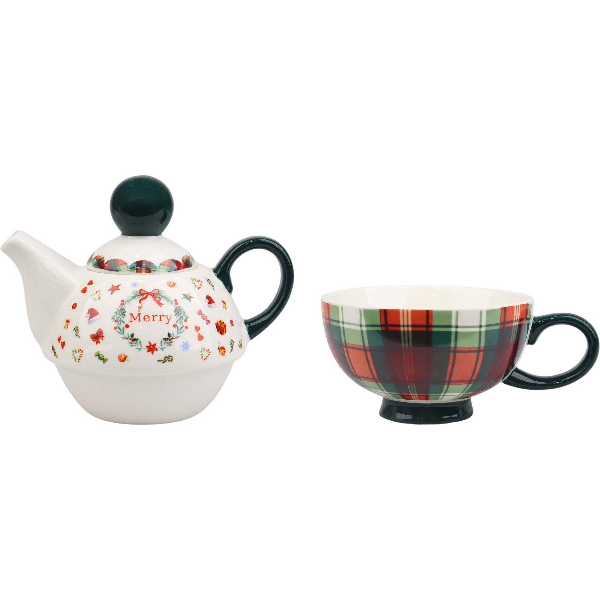 Conjunto Caneca e Bule Xadrez Kasa