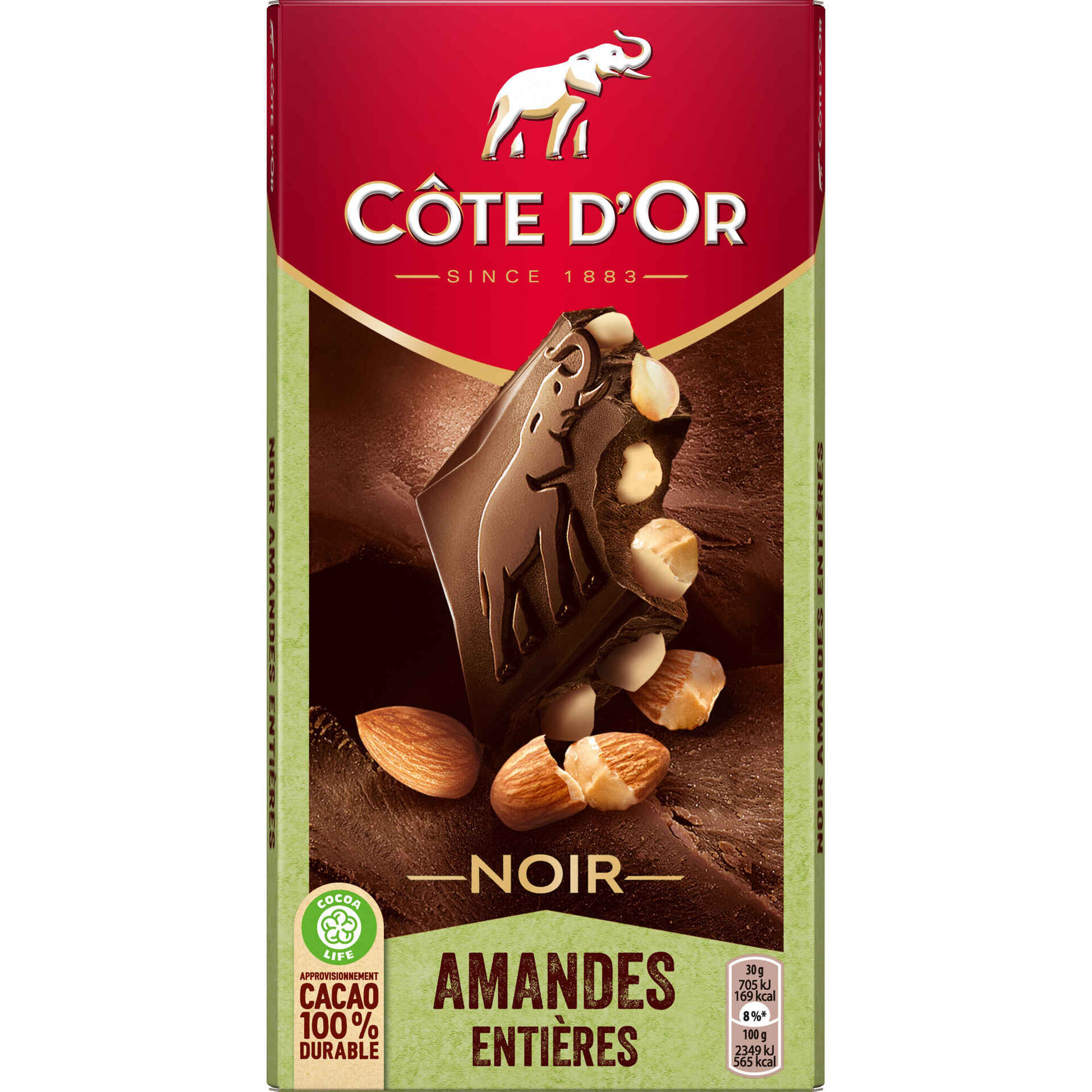 Tablete de Chocolate Negro com Amêndoa