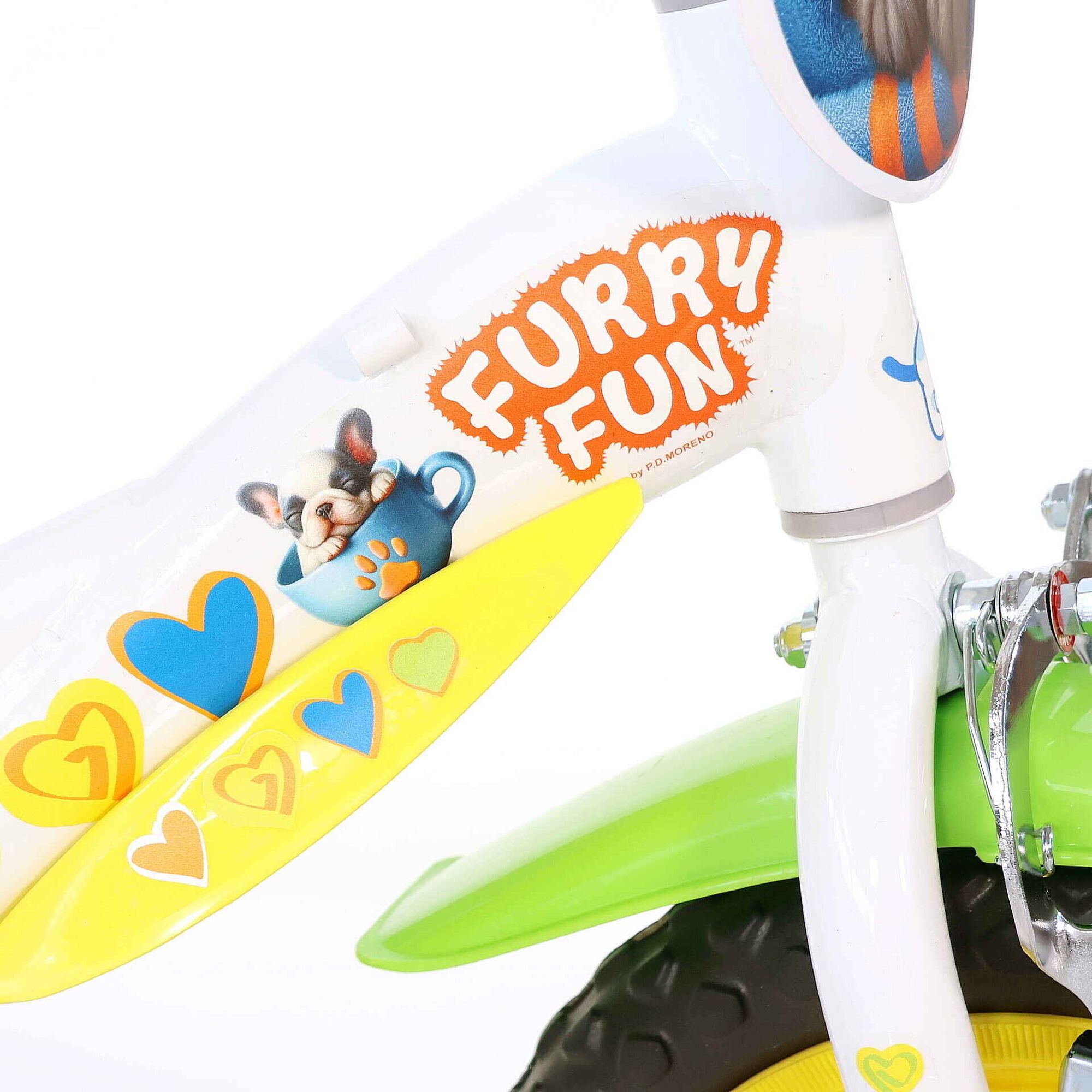 Bicicleta de Crian&ccedil;a Roda 12'' 3-5 Anos Furry Fun