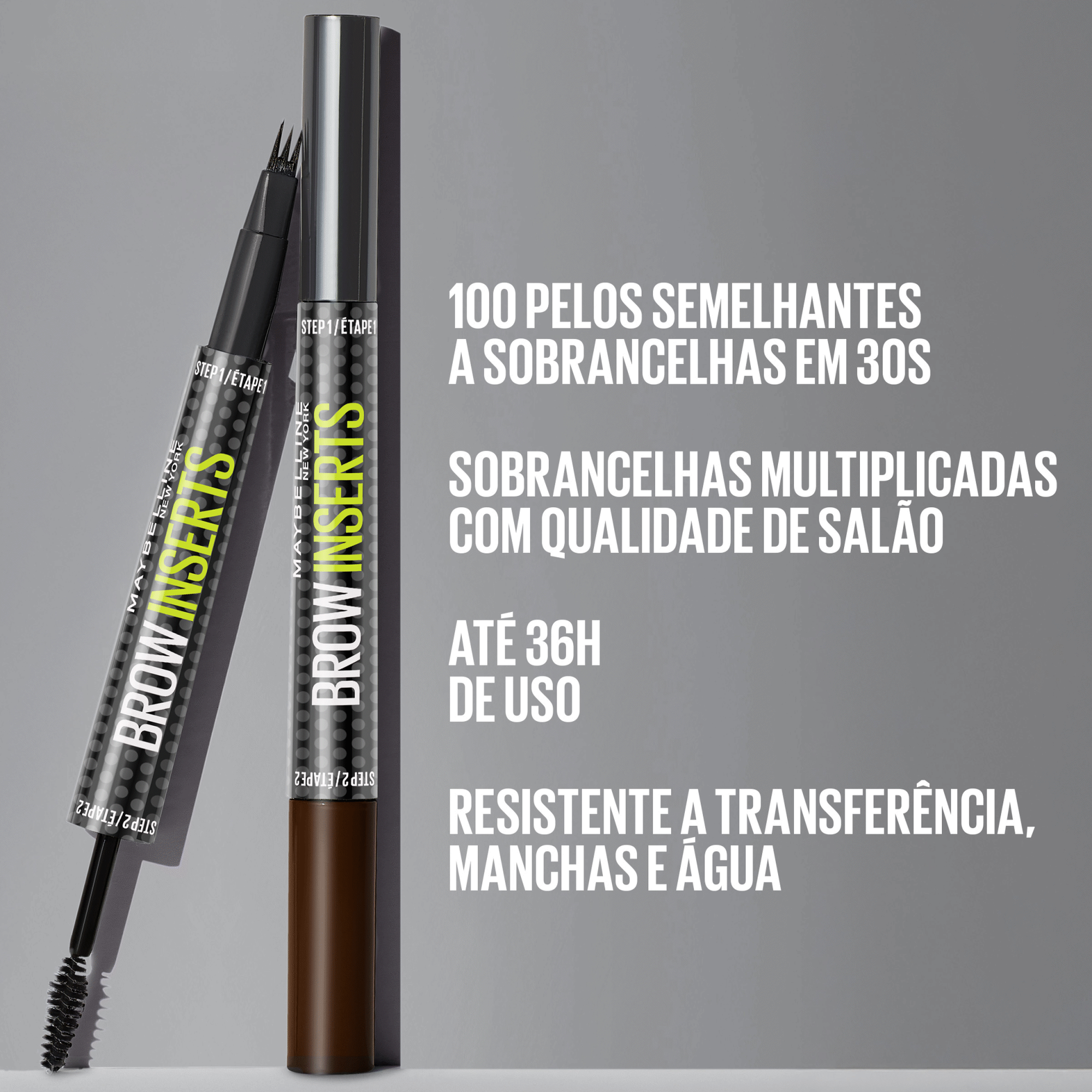 M&aacute;scara de Sobrancelhas Brow Insert 2 Soft Brown Maybelline New York