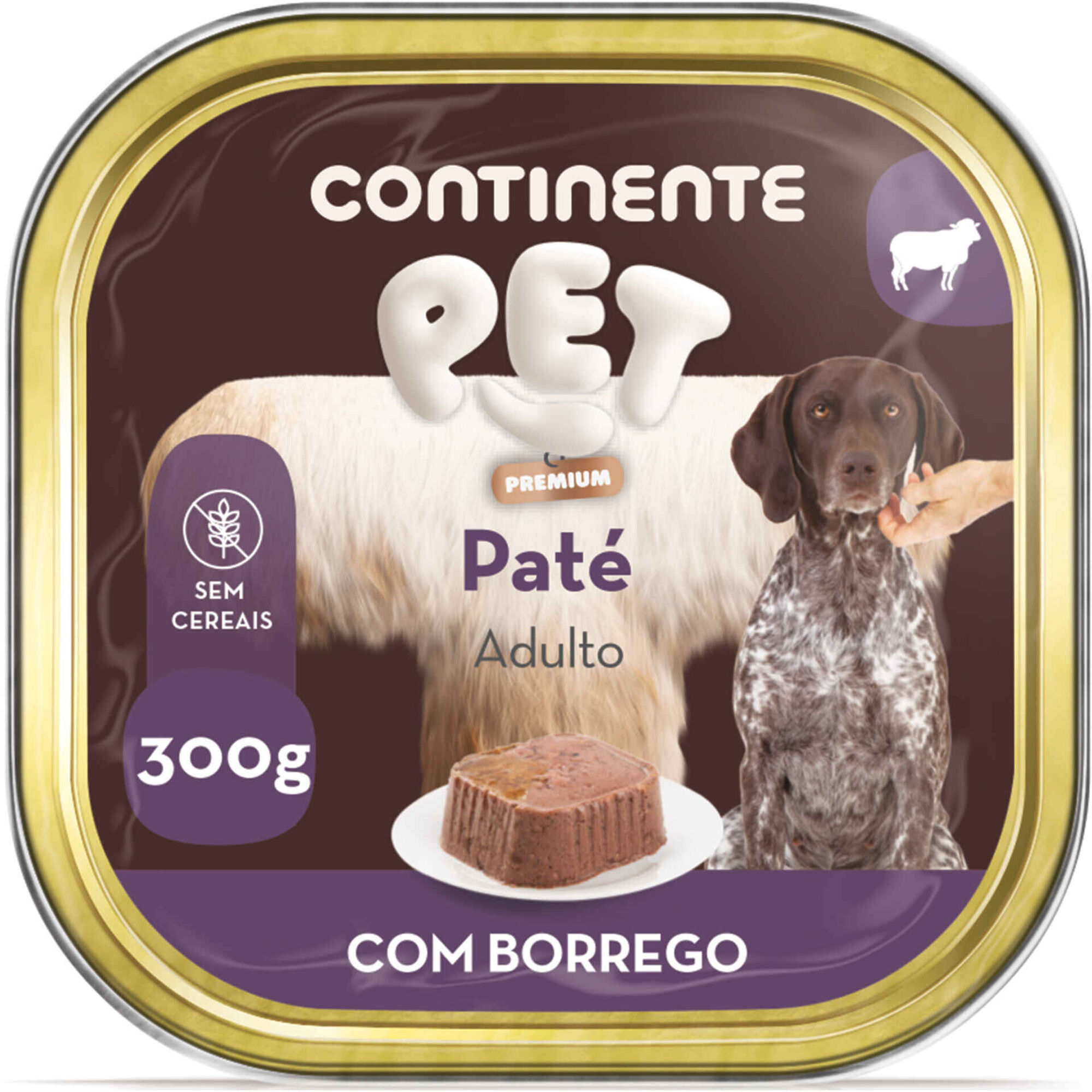 Comida H&uacute;mida para C&atilde;o Adulto Pat&eacute; Borrego