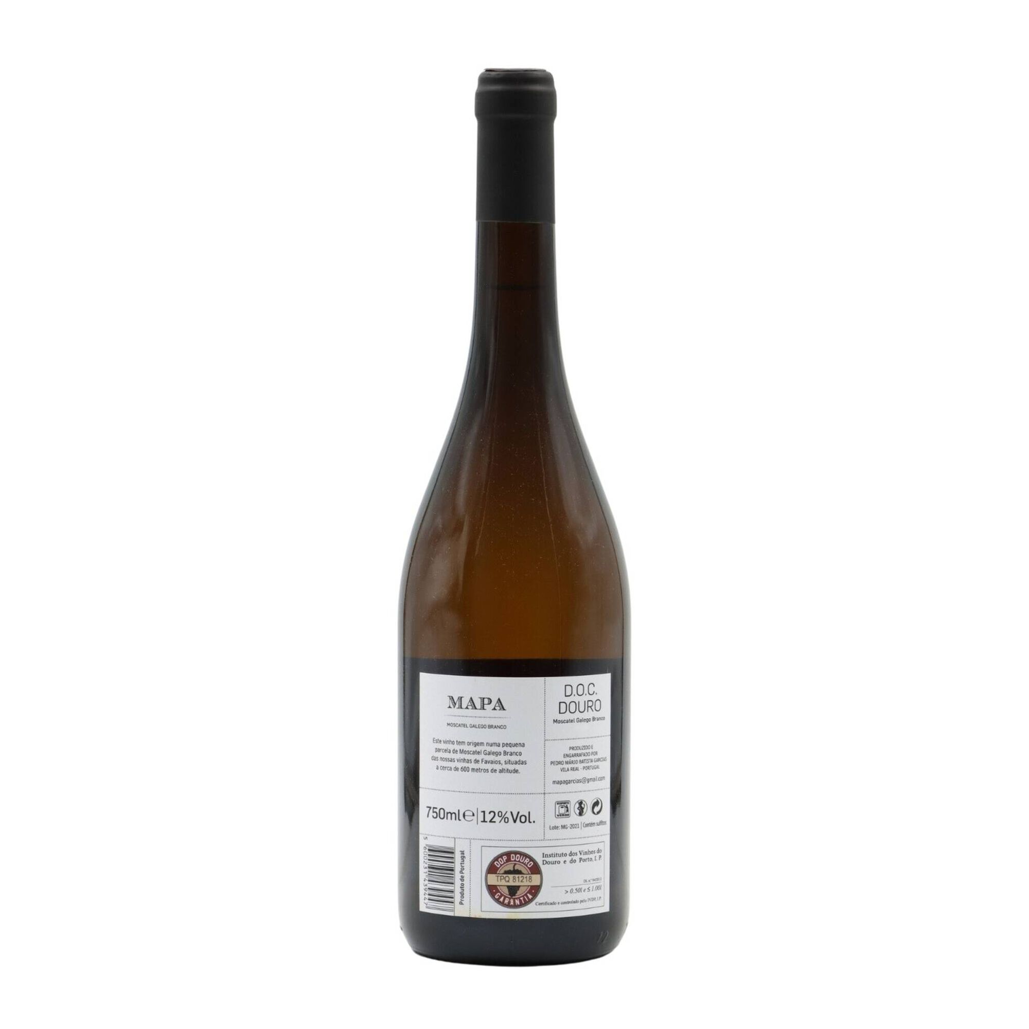 Mapa Moscatel Galego Douro Vinho Branco