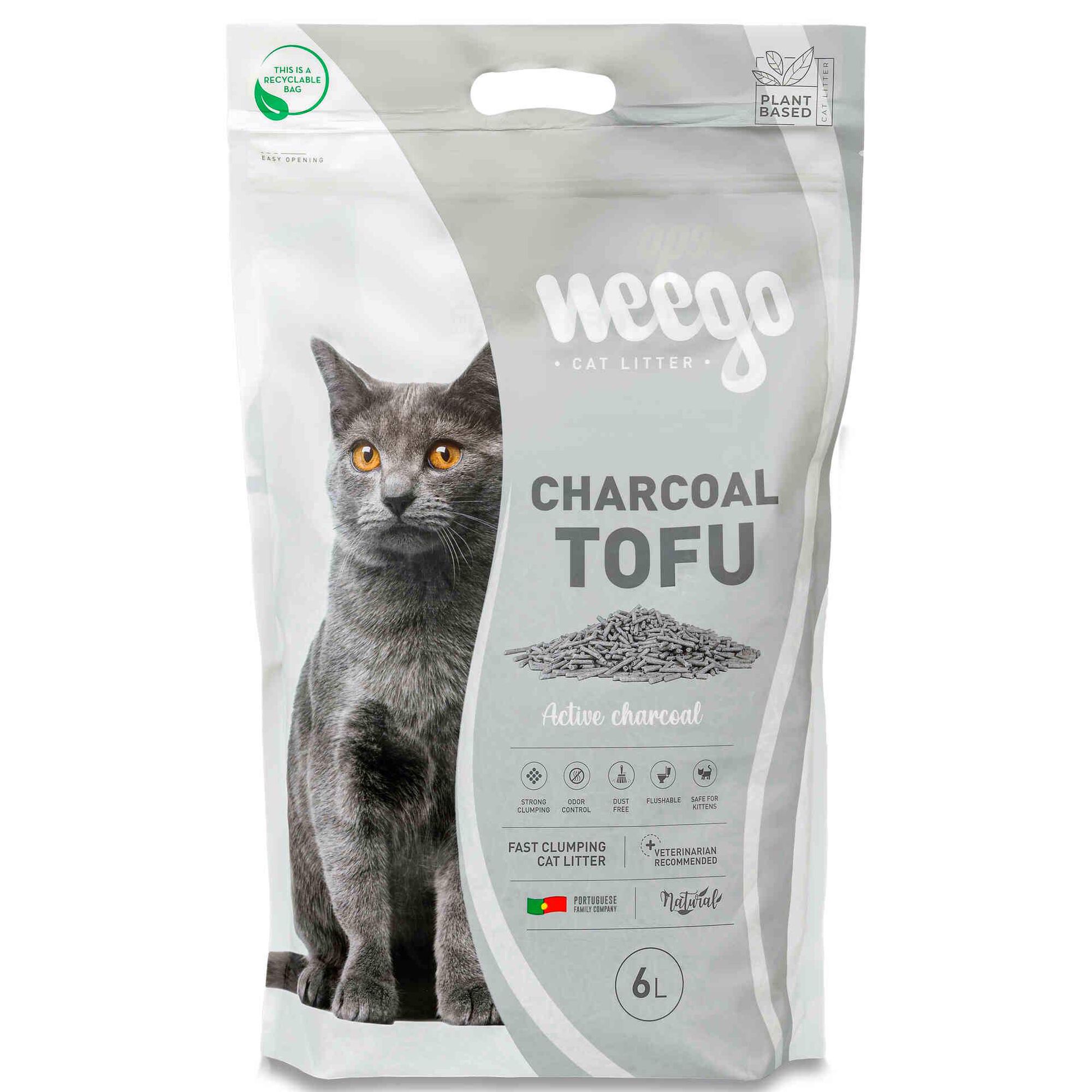 Areia Aglomerante Charcoal Tofu Weego