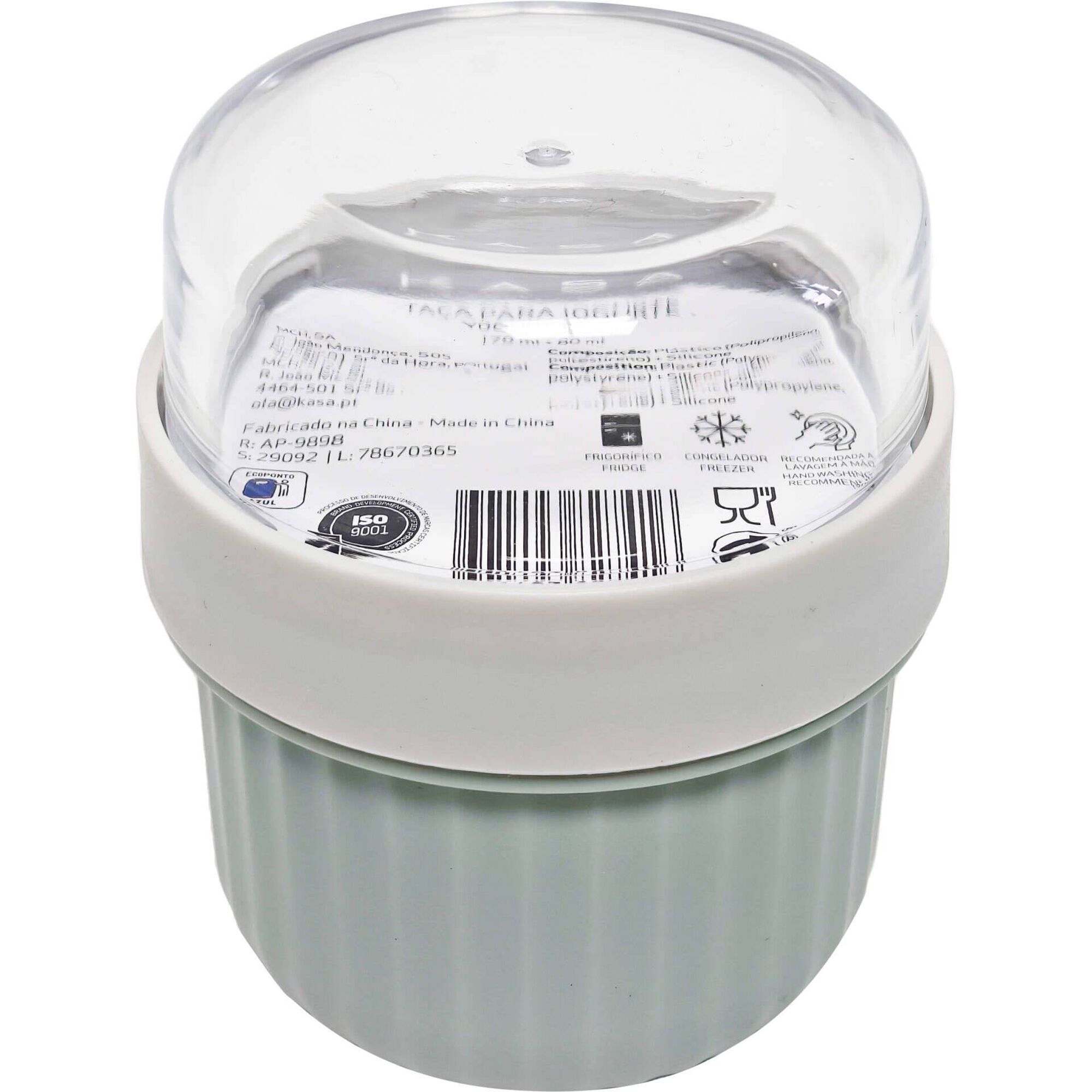 Ta&ccedil;a Iogurte com Divis&oacute;ria Verde Kasa
