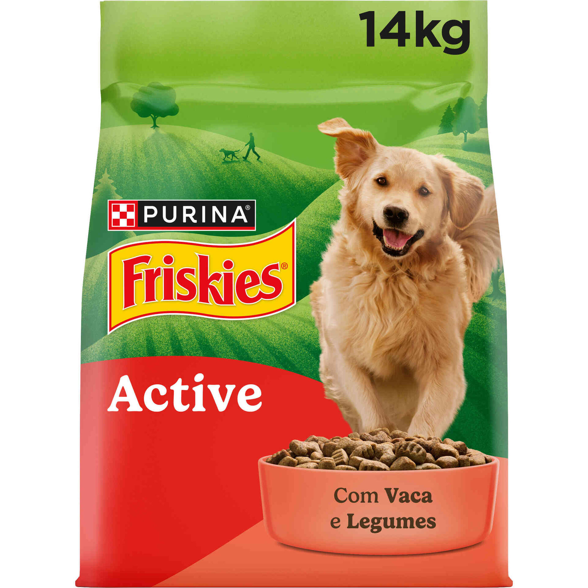 Ra&ccedil;&atilde;o para C&atilde;o Adulto Active Vaca Purina Friskies