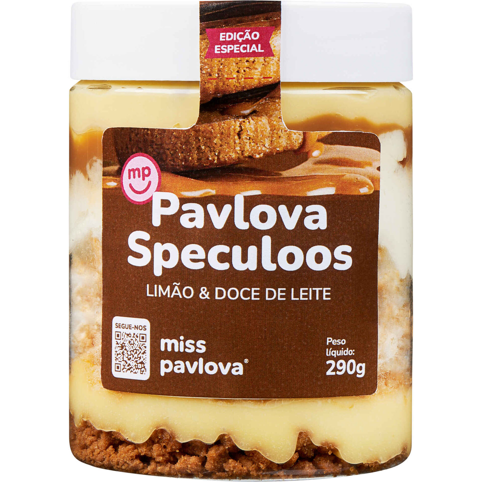 Pavlova Speculoos, Lim&atilde;o e Doce de Leite Miss Pavlova
