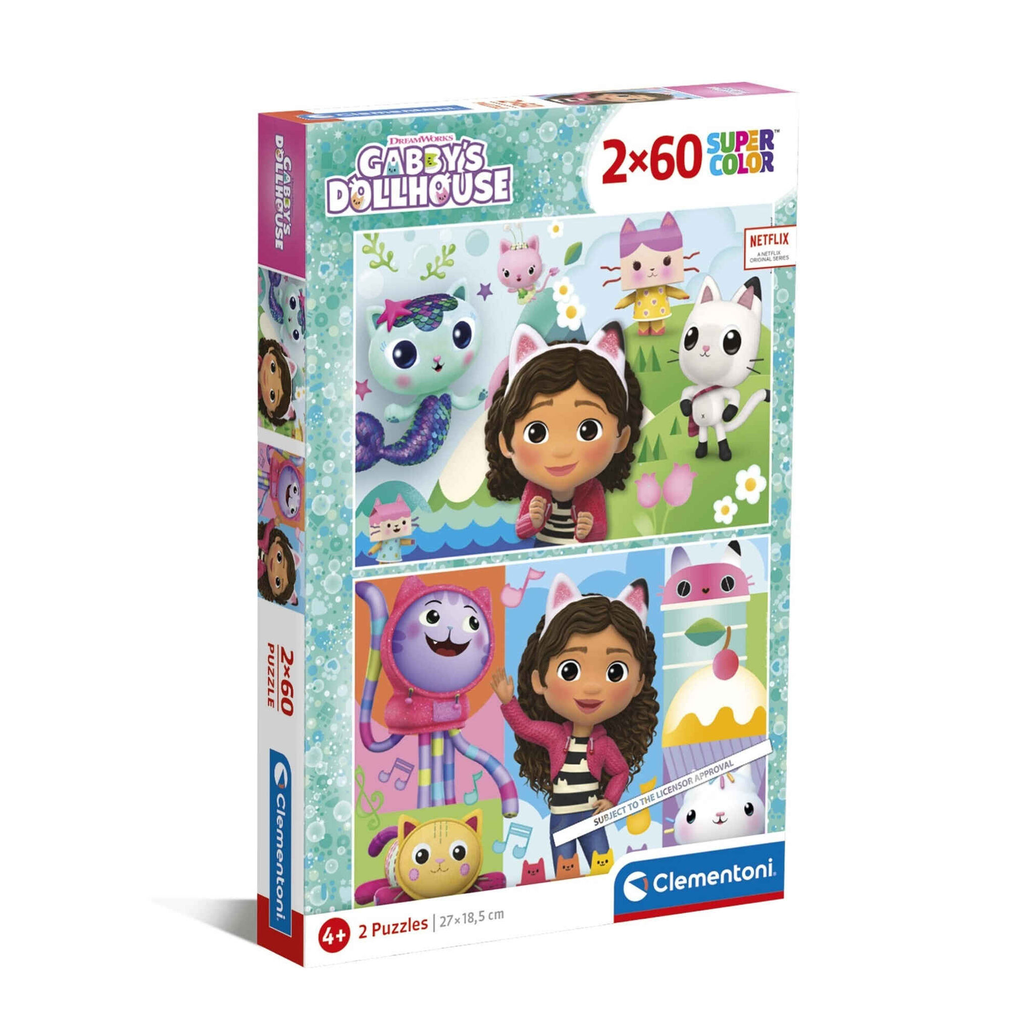 Puzzle Gabby's Dollhouse 2x60 Peças