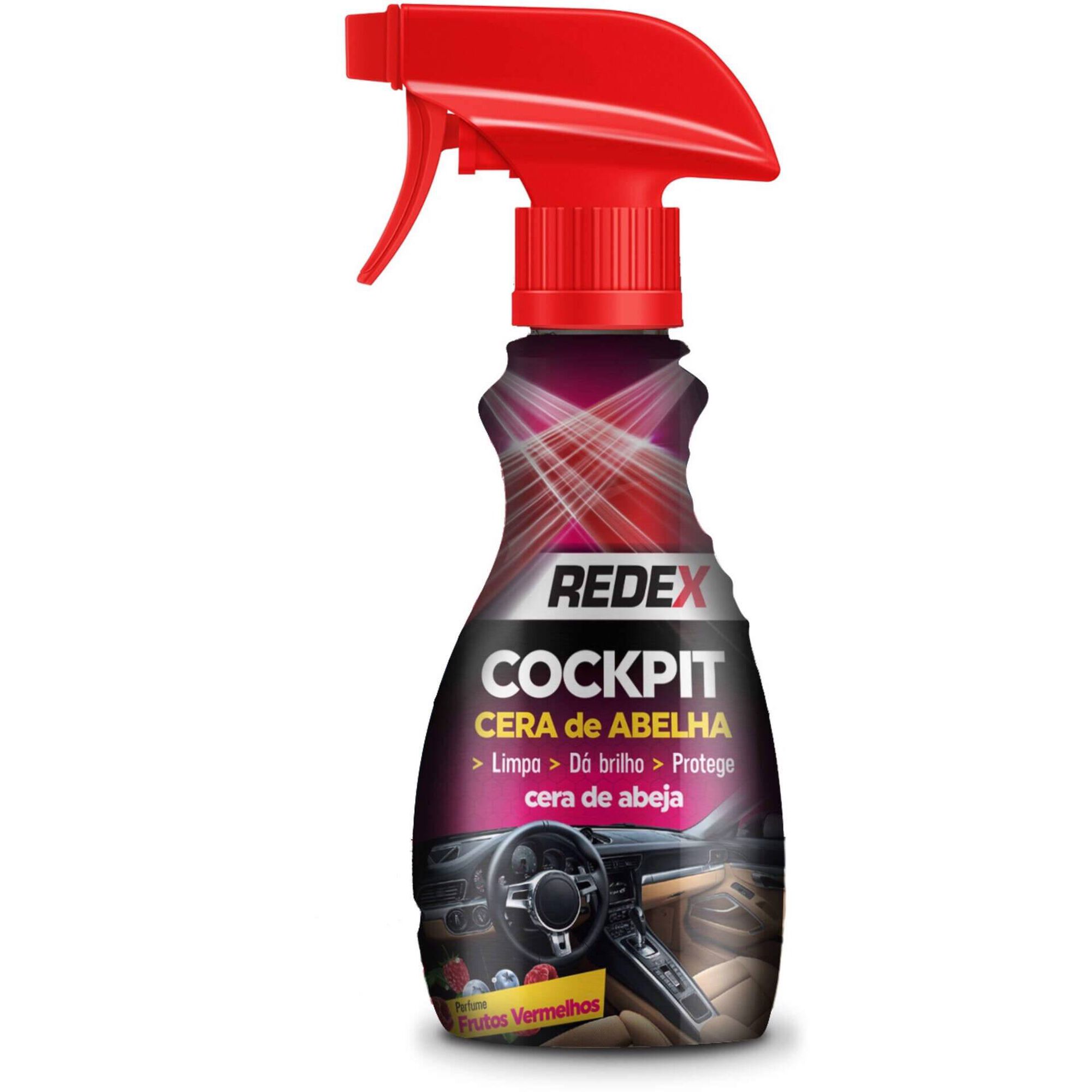 Spray Cockpit Cera de Abelha Perfume Frutos Vermelhos 200ml Redex