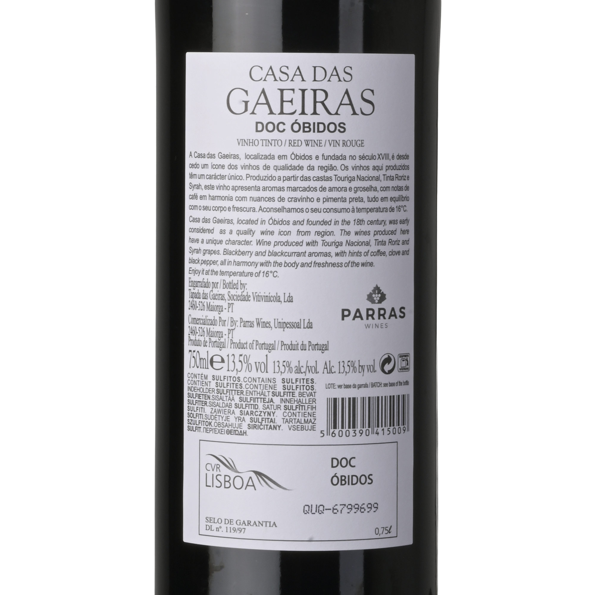 Casa das Gaeiras Vinho Tinto