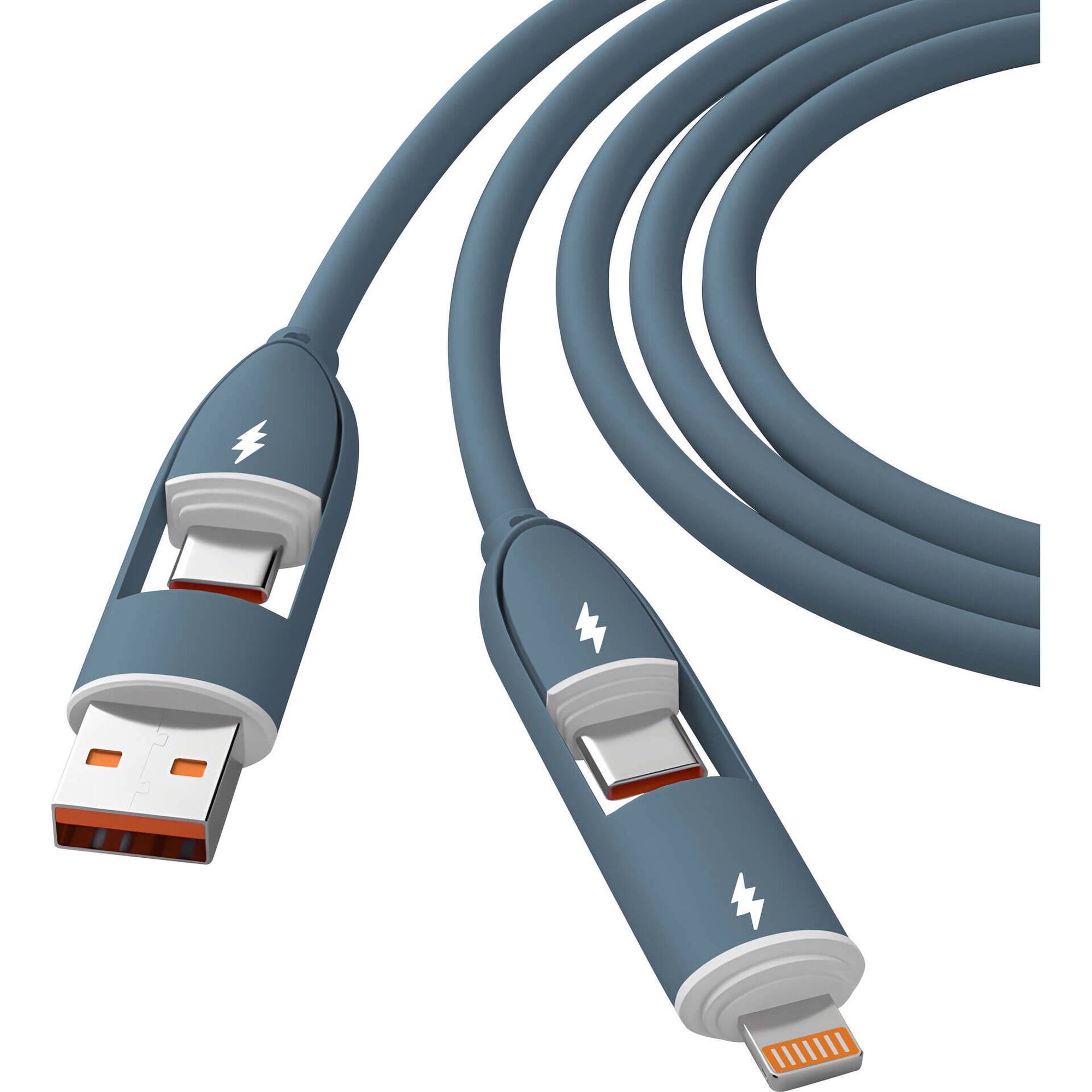 Cabo de Carregamento USB-C Fusion Azul Bazar&atilde;o