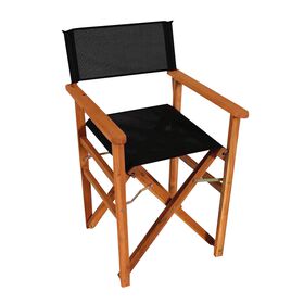 Cadeira de Realizador Madeira Acácia Preta