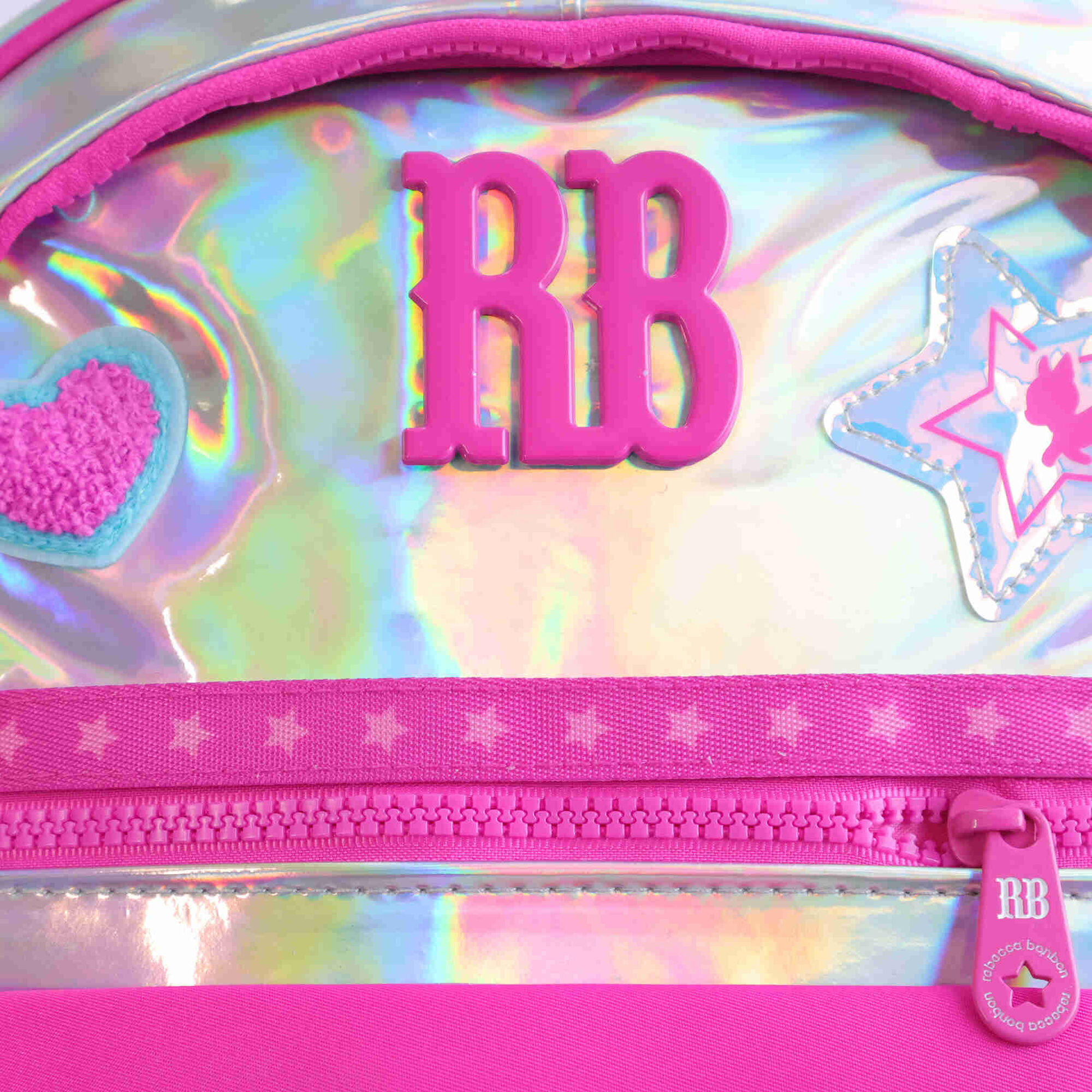 Mochila Rosa Holo Rebecca Bonbon