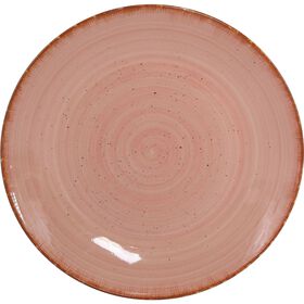 Prato Raso 27cm Hand Painting Rosa Warm Boho Kasa