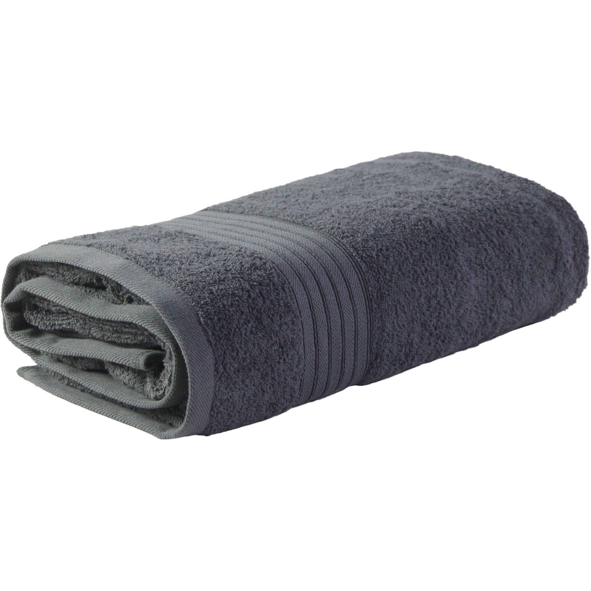 Toalha Liso Suave Cinza Escuro Kasa