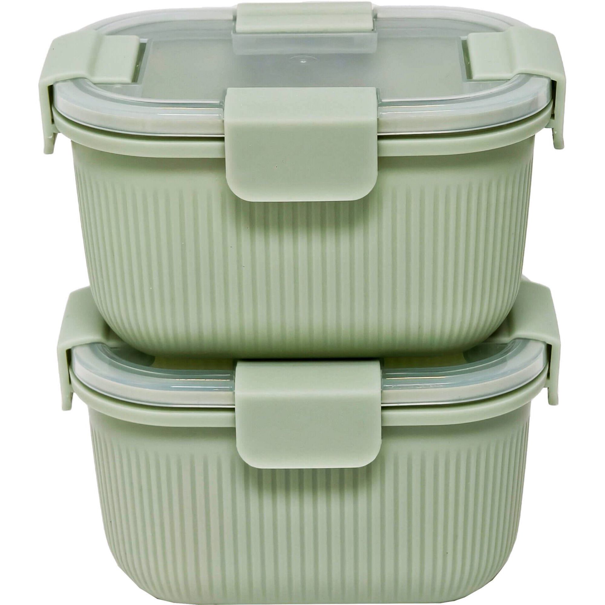 Conjunto 2 Caixas Herm&eacute;ticas Verde Kasa