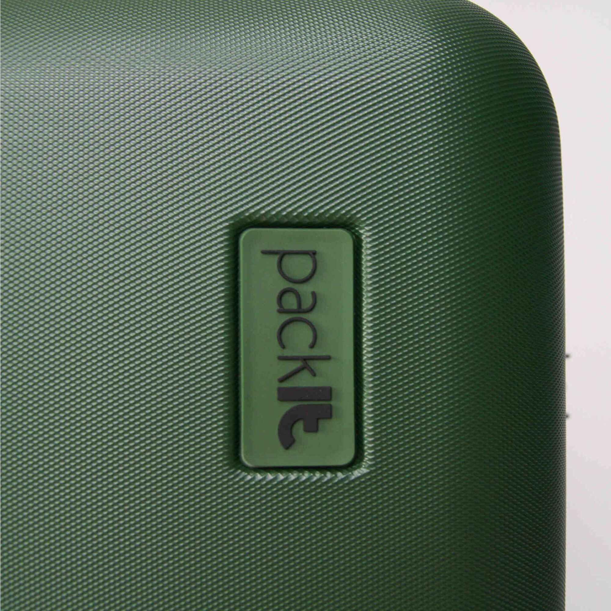 Mala de Viagem Média 4 Rodas Preta e Verde Milão