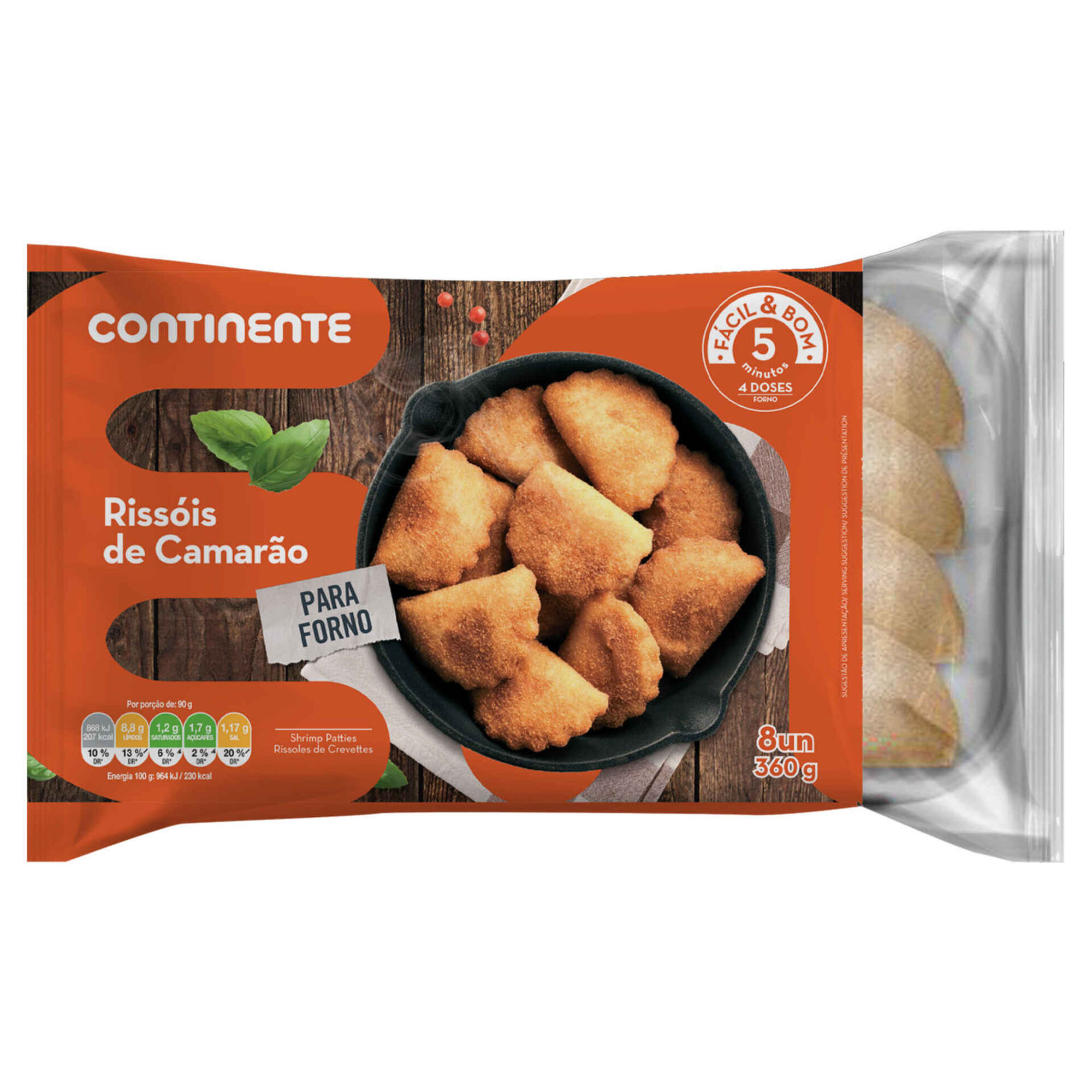 Rissóis de Camarão para Forno
