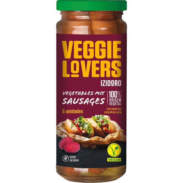 Salsicha Mix de Vegetais Vegan Izidoro