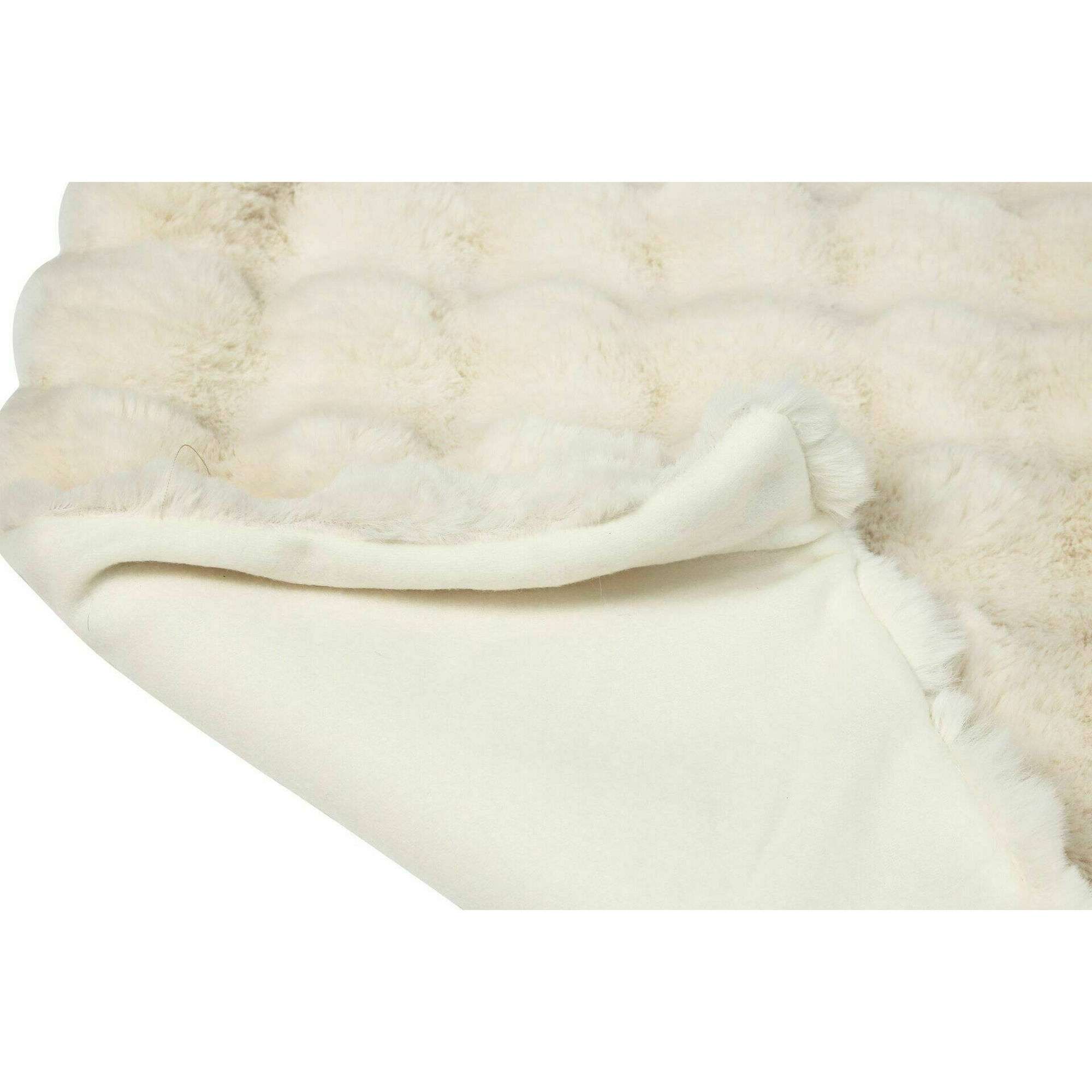 Manta Efeito Pelo 130x160cm Branca Kasa