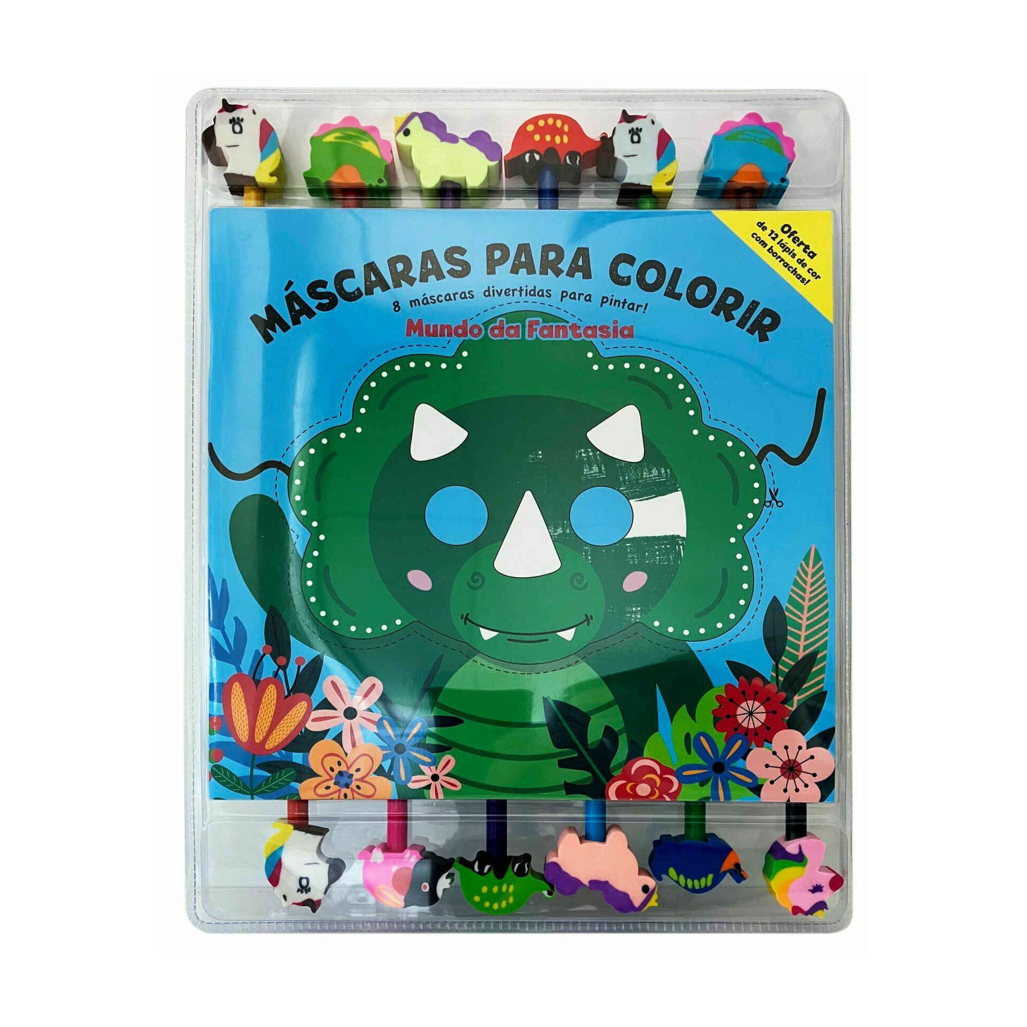 Máscaras para Colorir - Mundo da Fantasia