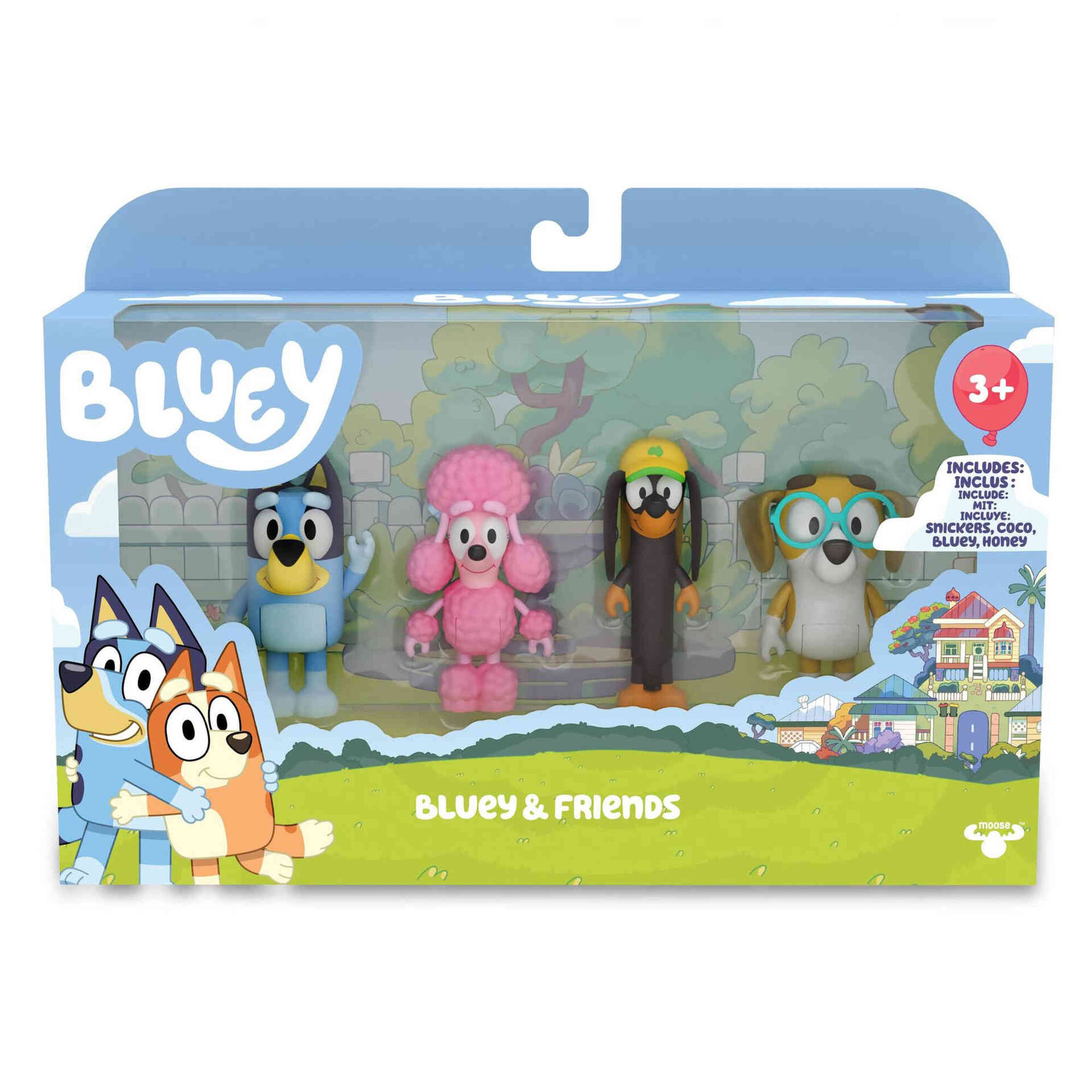 Bluey - Pack 4 Figuras (v&aacute;rios modelos)