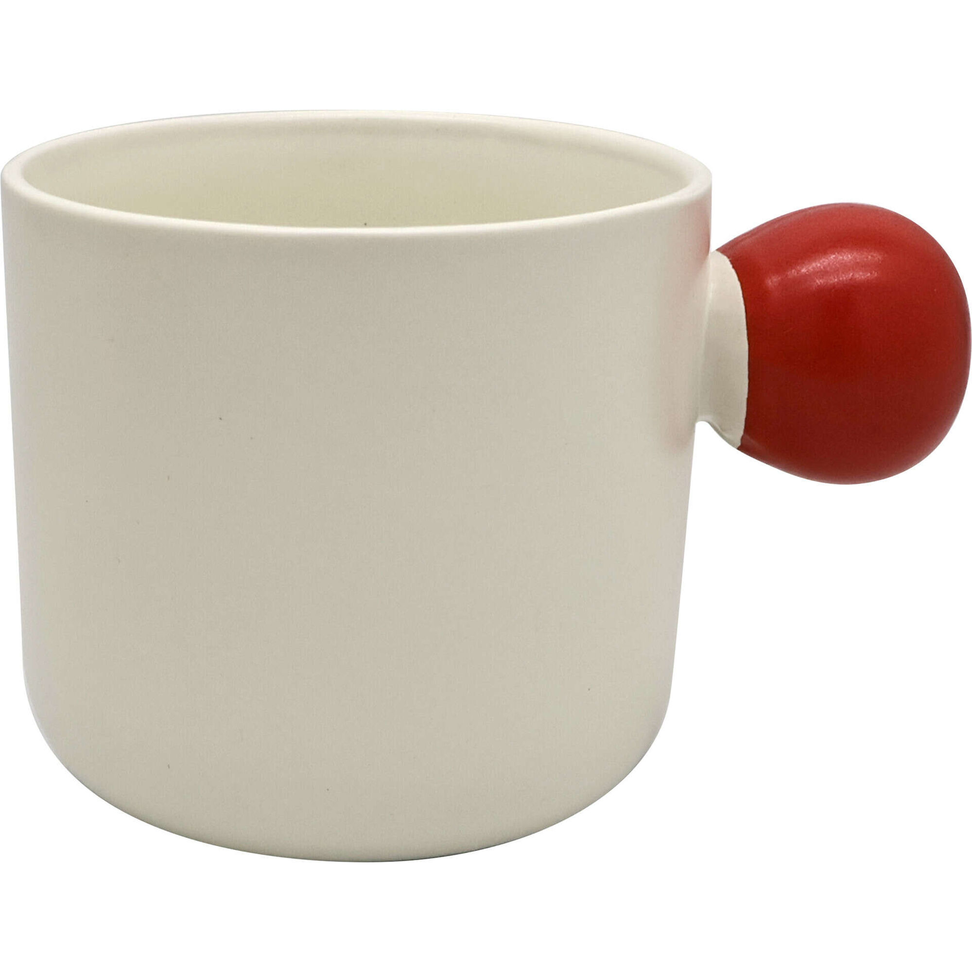 Caneca 450ml Asa com Bola Vermelha Kasa