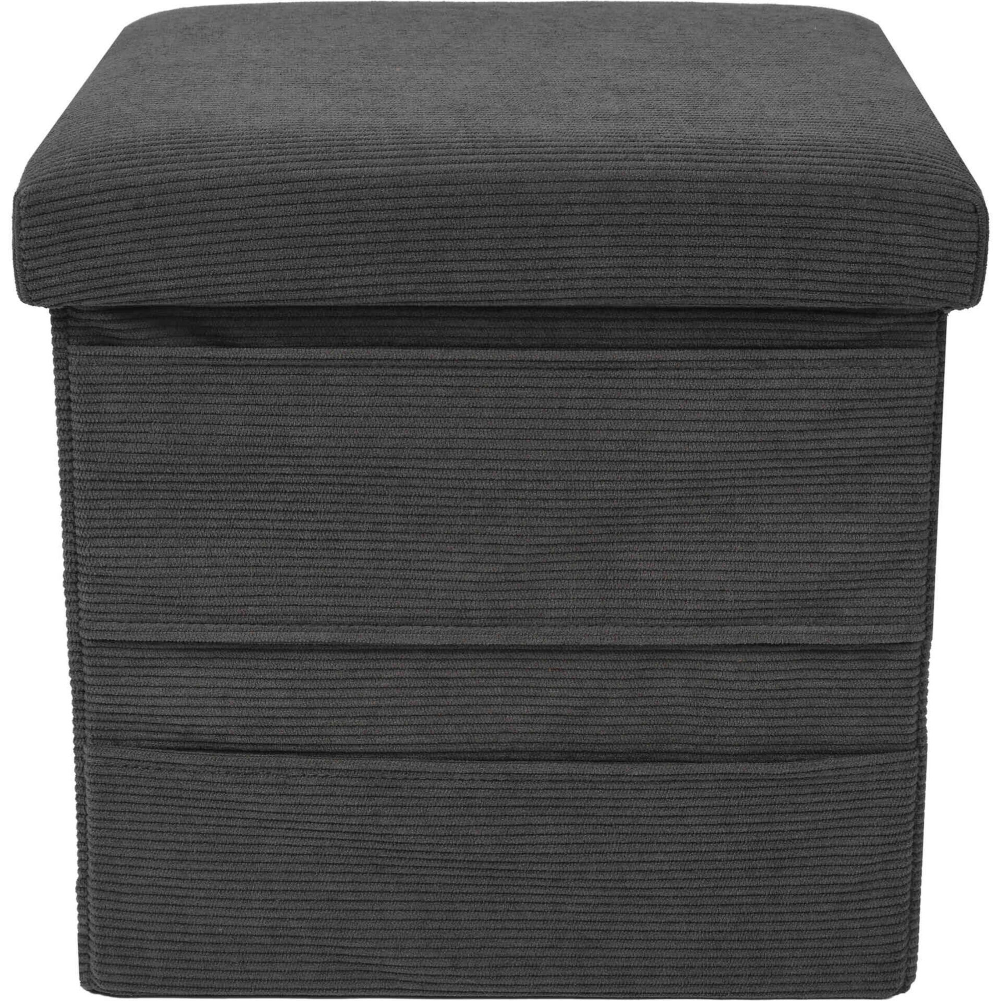 Banco Arruma&ccedil;&atilde;o 30x30x30cm Cinza