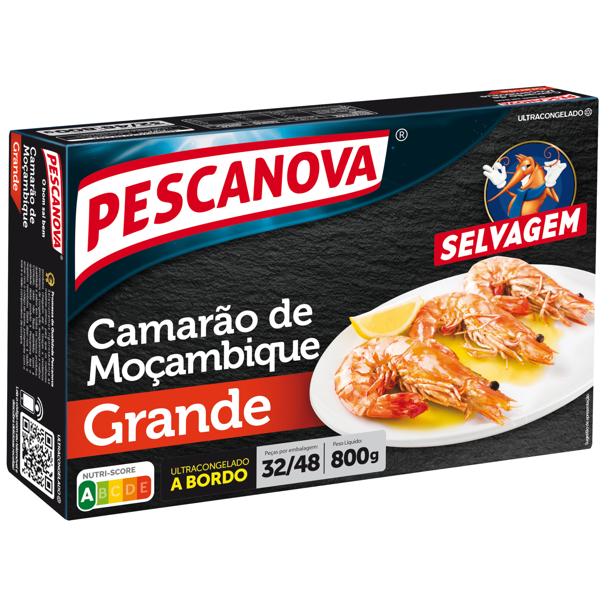 Camarão de Moçambique 32/48 Ultracongelado