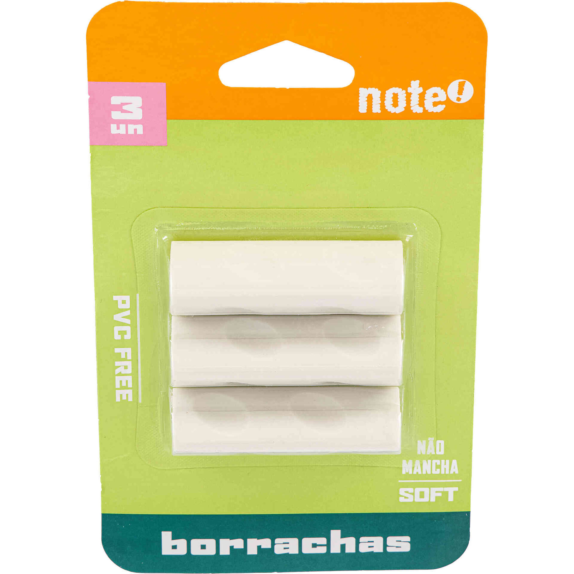 Conjunto 3 Borrachas Soft Note!