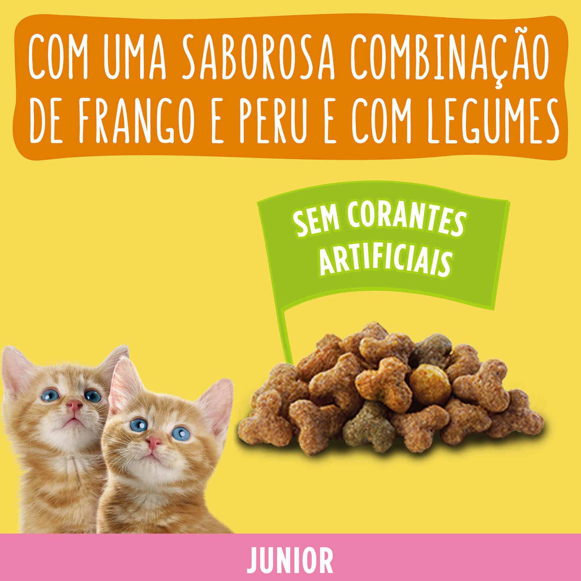 Ra&ccedil;&atilde;o para Gato J&uacute;nior Frango, Leite e Legumes Purina Friskies