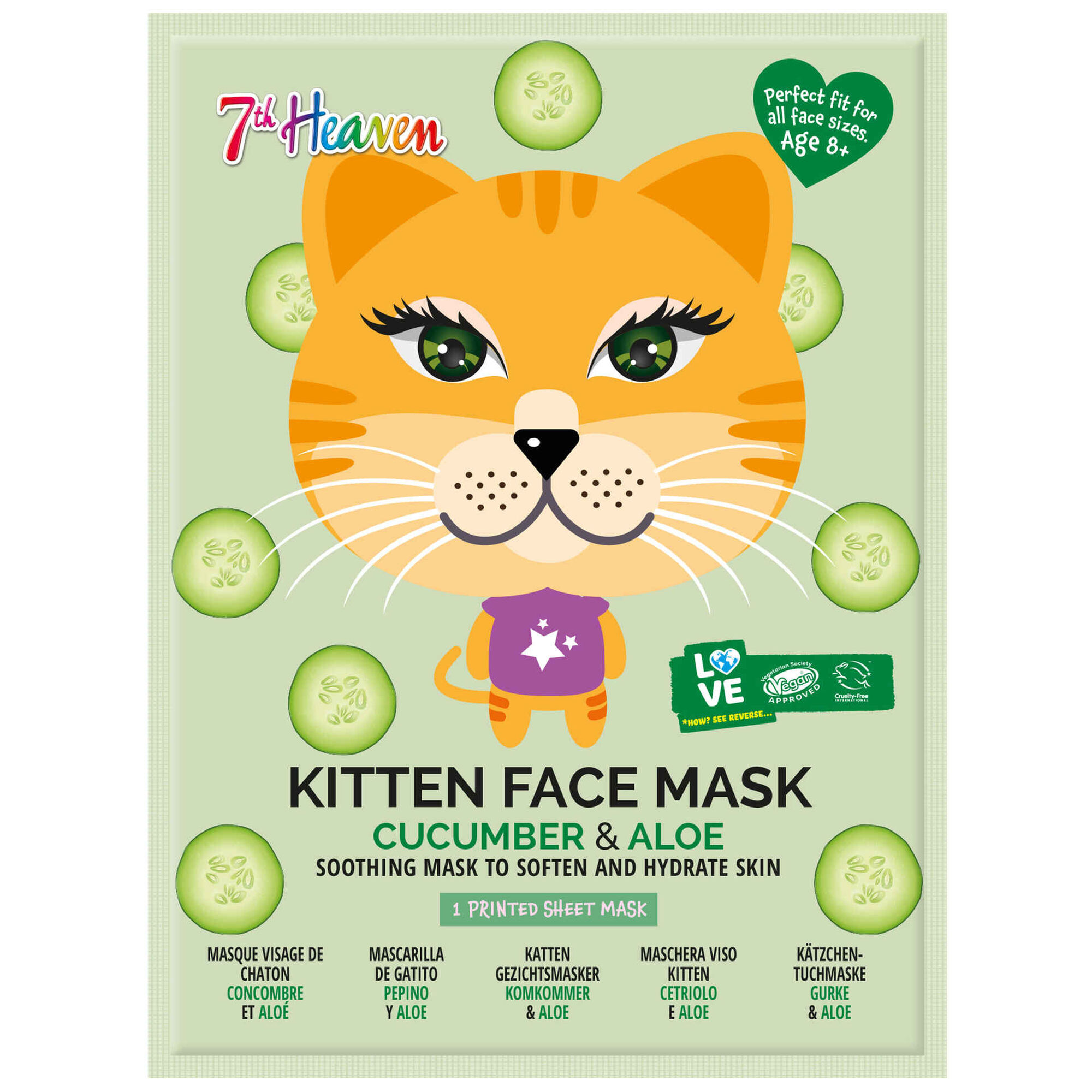 Máscara Facial Calmante Kitten