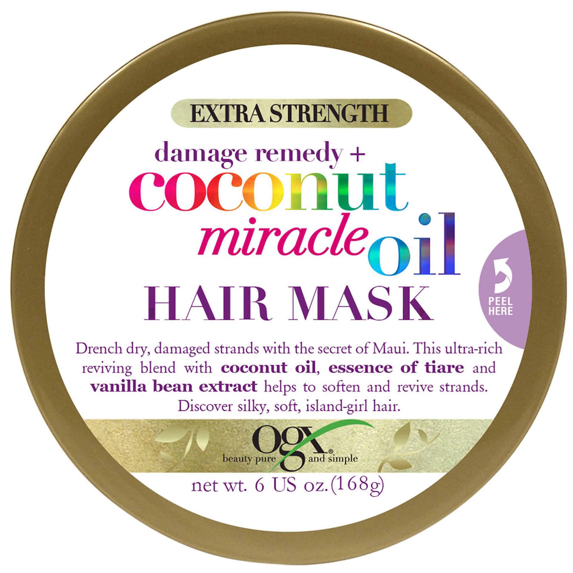 M&aacute;scara Cabelo Extra Strength Leite de Coco