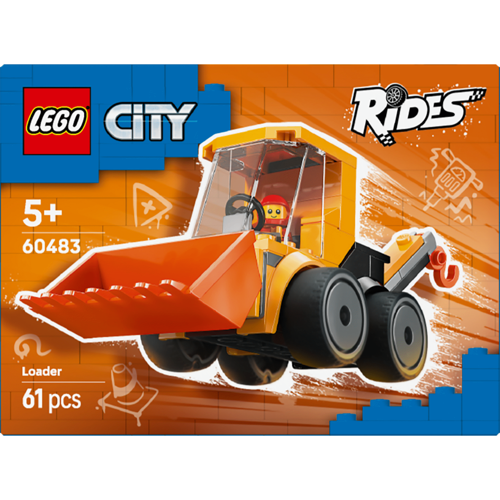 LEGO City - Ve&iacute;culos &ndash; Carregadora de Constru&ccedil;&atilde;o - 60483