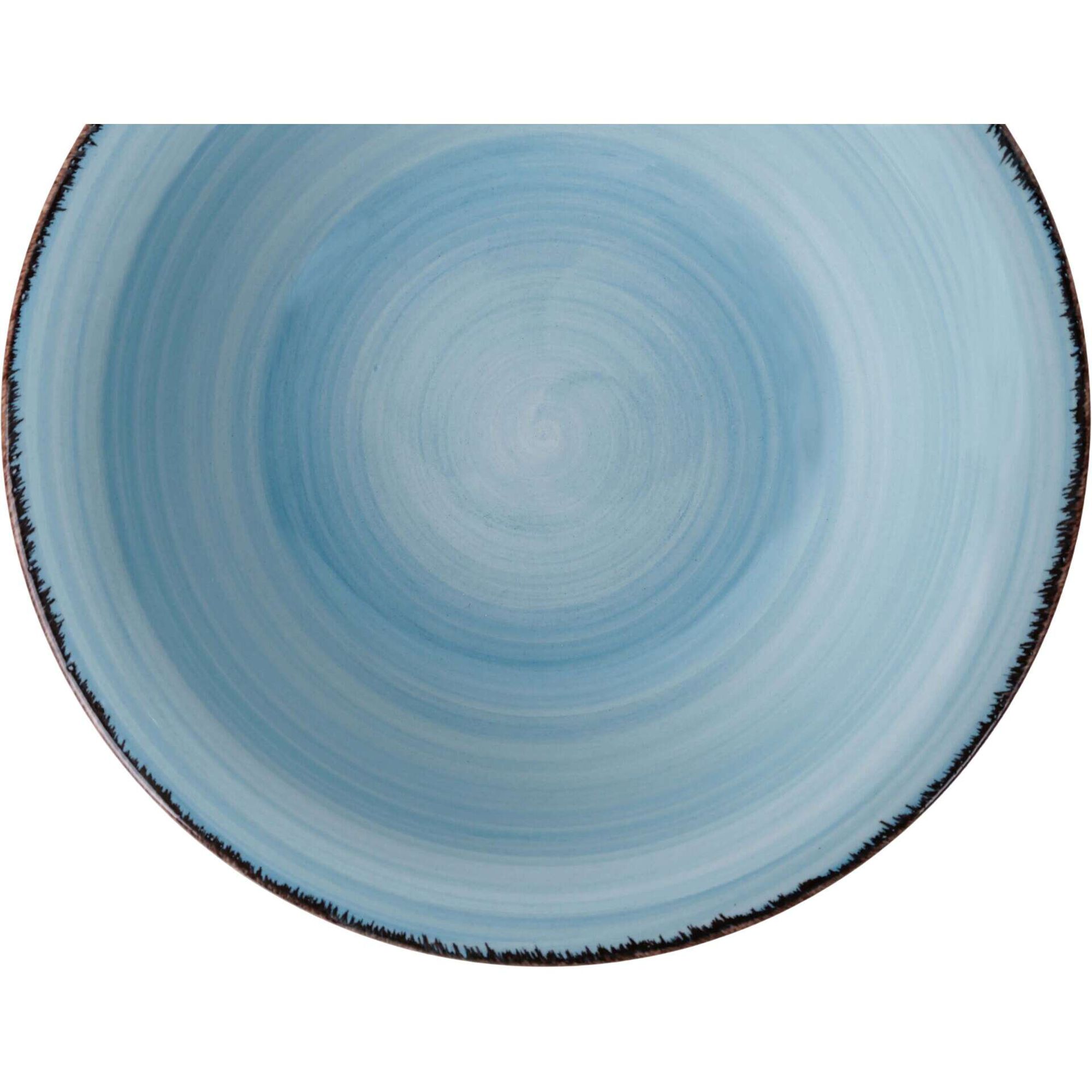Servi&ccedil;o de Mesa 4 Pessoas Azul Seia Rustic Country Kasa