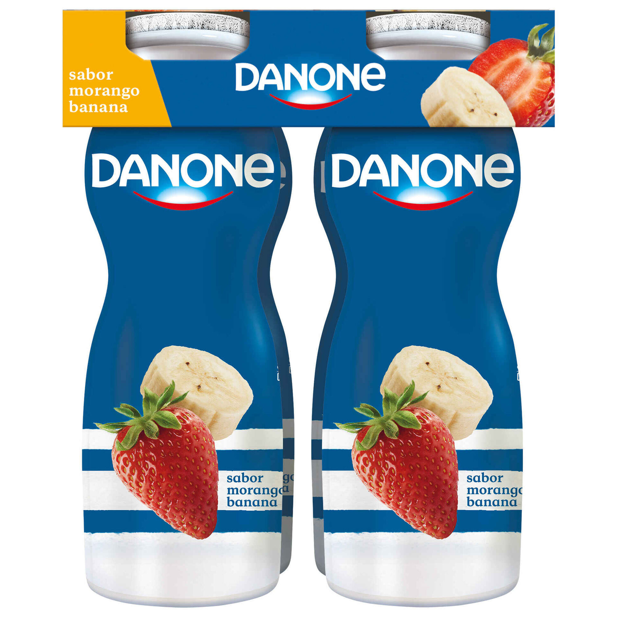 Iogurte Liquído Morango e Banana