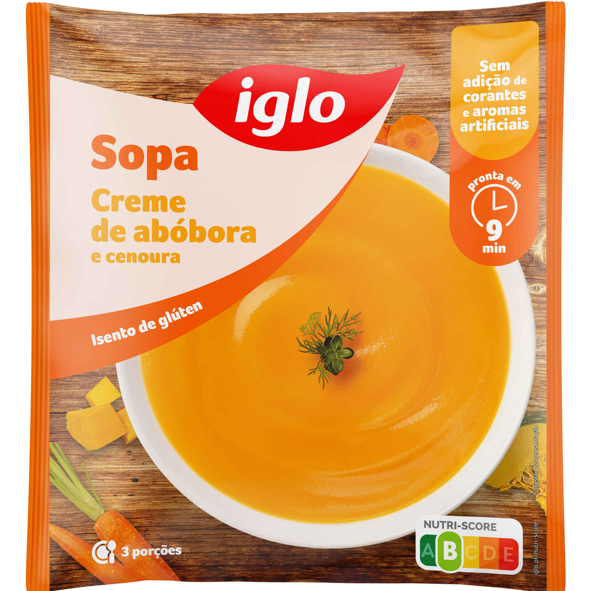 Sopa de Abóbora e Cenoura