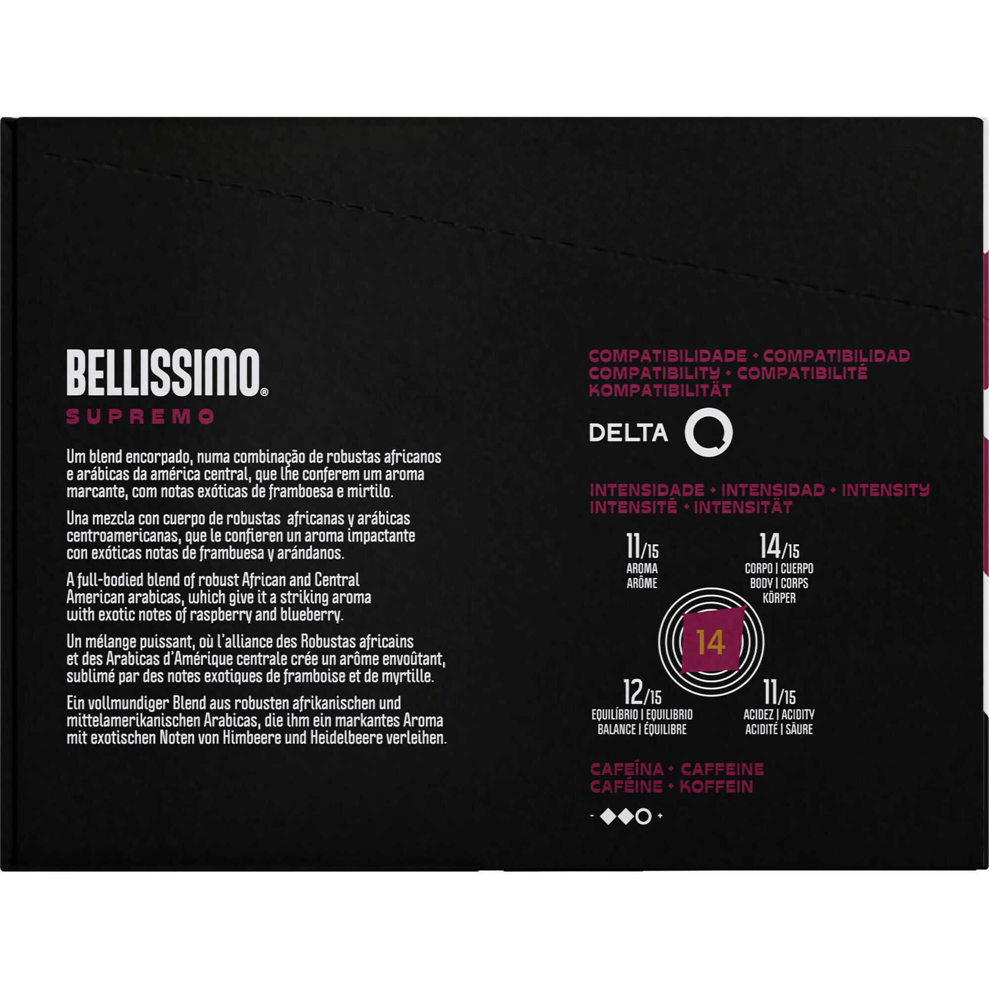 C&aacute;psulas de Caf&eacute; Aroma Supremo Int 14 Bellissimo