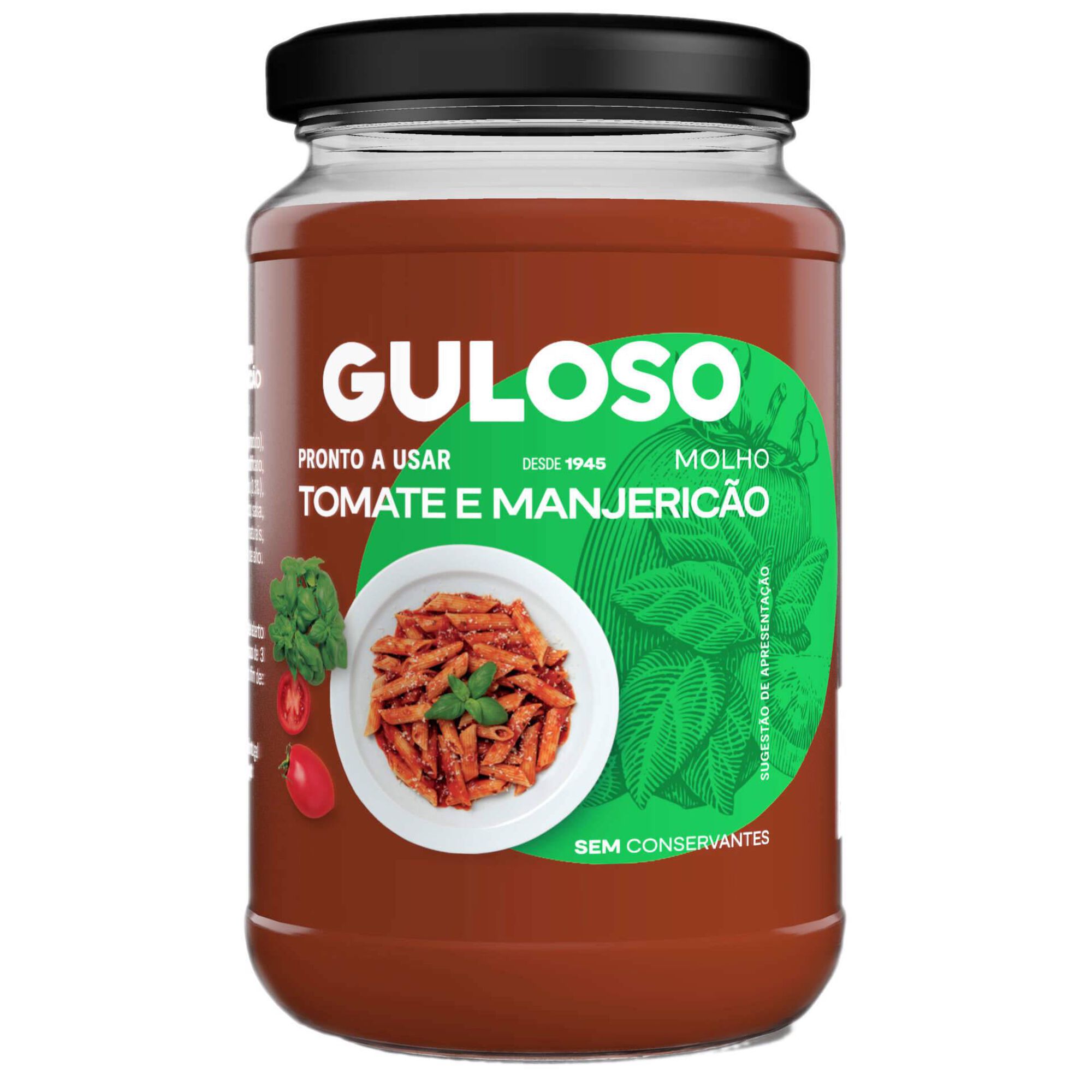 Molho de Tomate e Manjericão