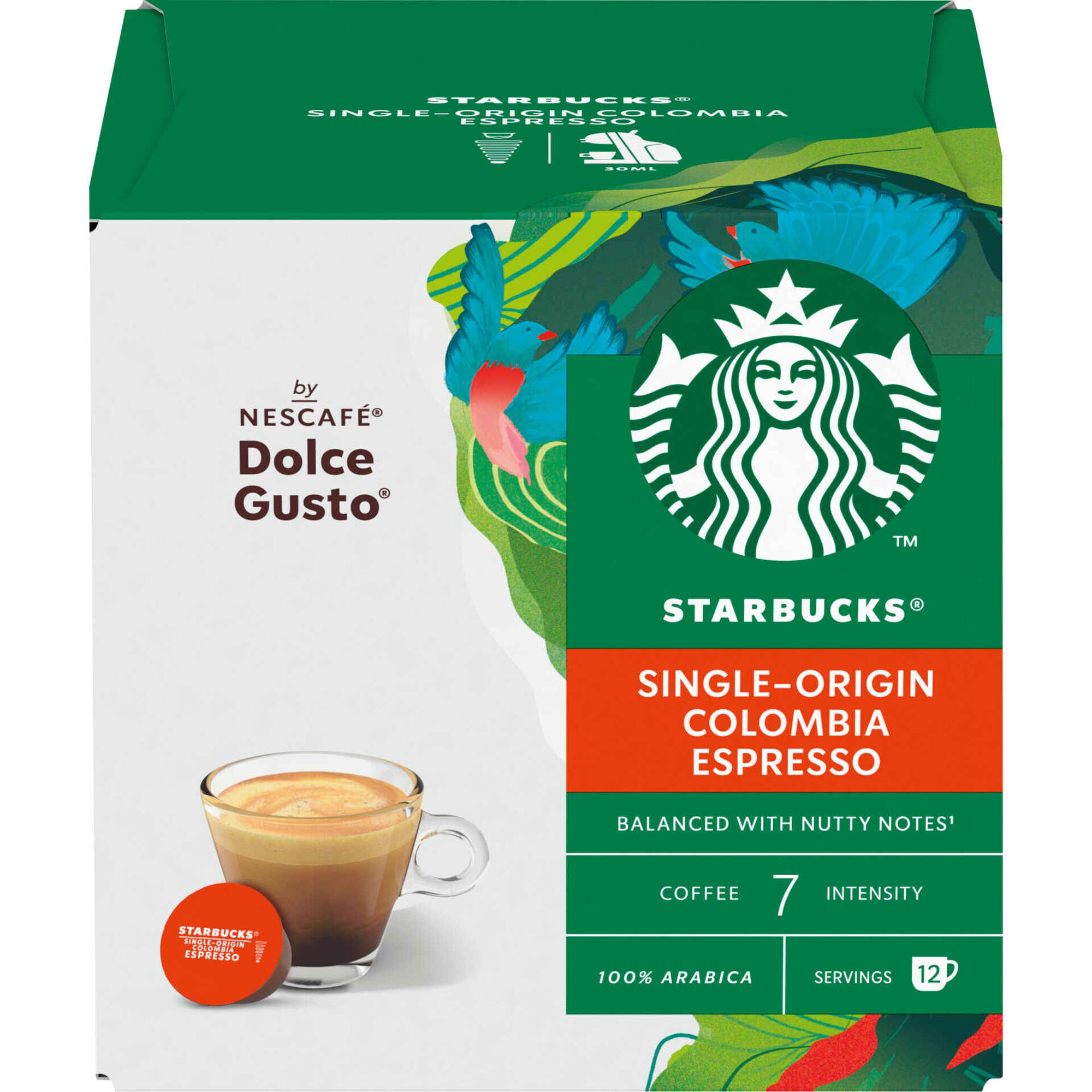 C&aacute;psulas de Caf&eacute; Single-Origin Col&ocirc;mbia Int 7 Starbucks