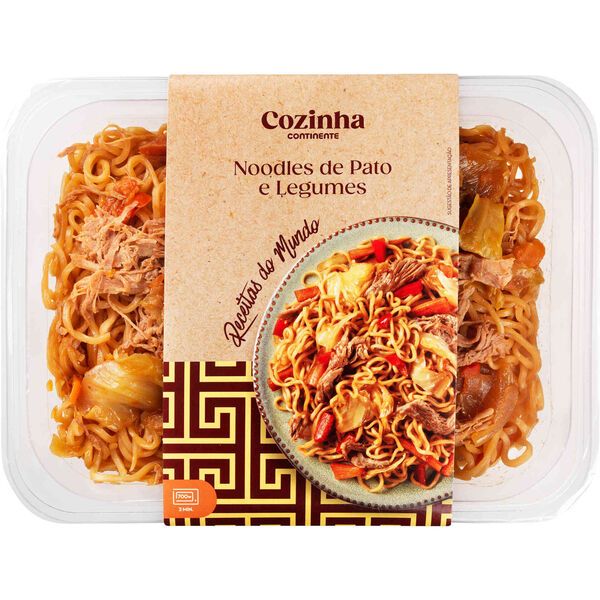 Noodles de Pato e Legumes Cozinha Continente