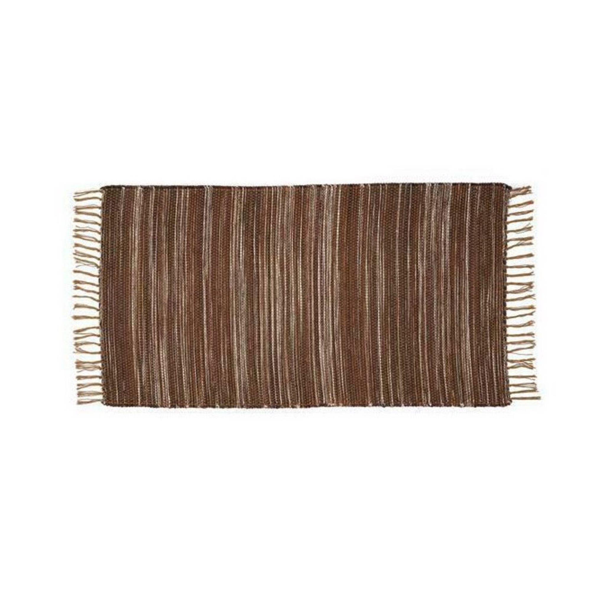 Tapete Algodão 100x150cm Castanho Regional