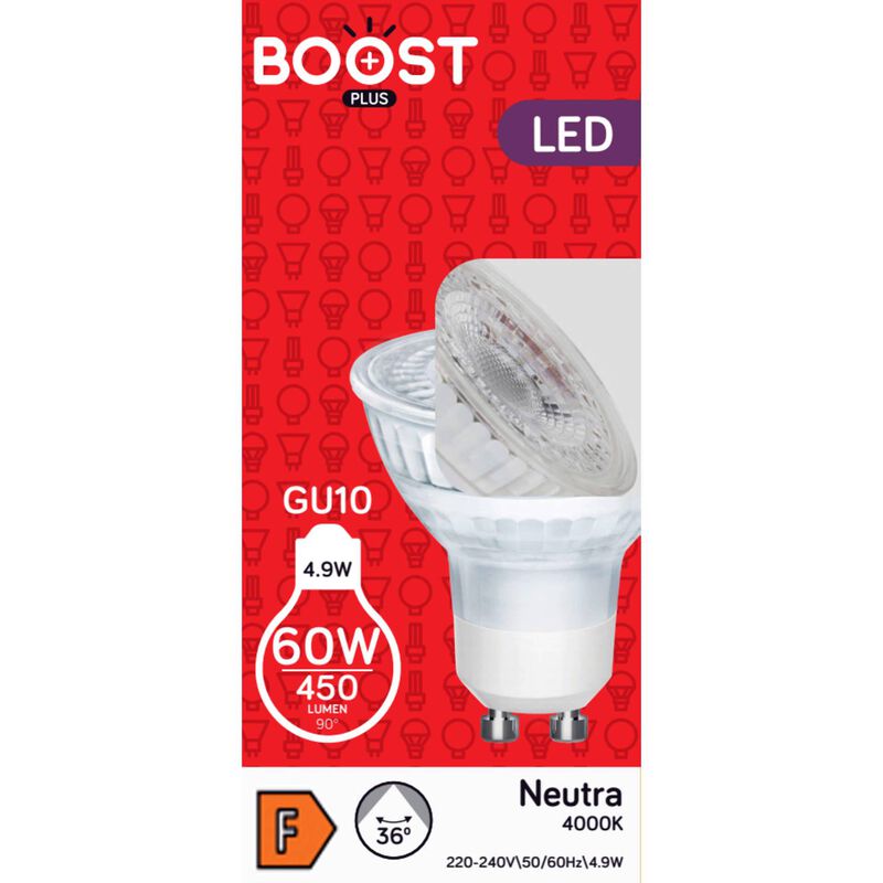 Lâmpada LED GU10 4000K 68W Boost