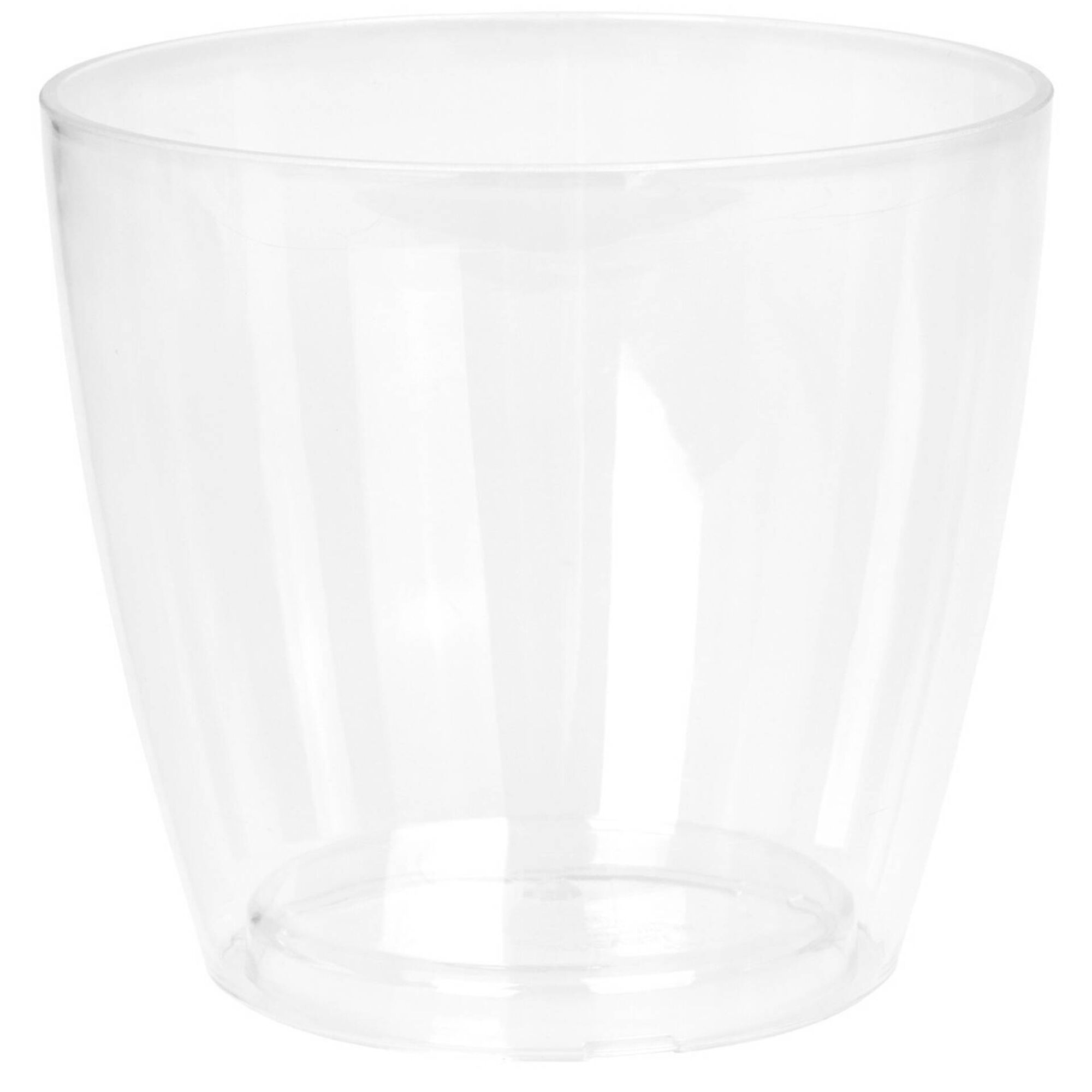 Vaso Redondo Plástico 12cm Transparente
