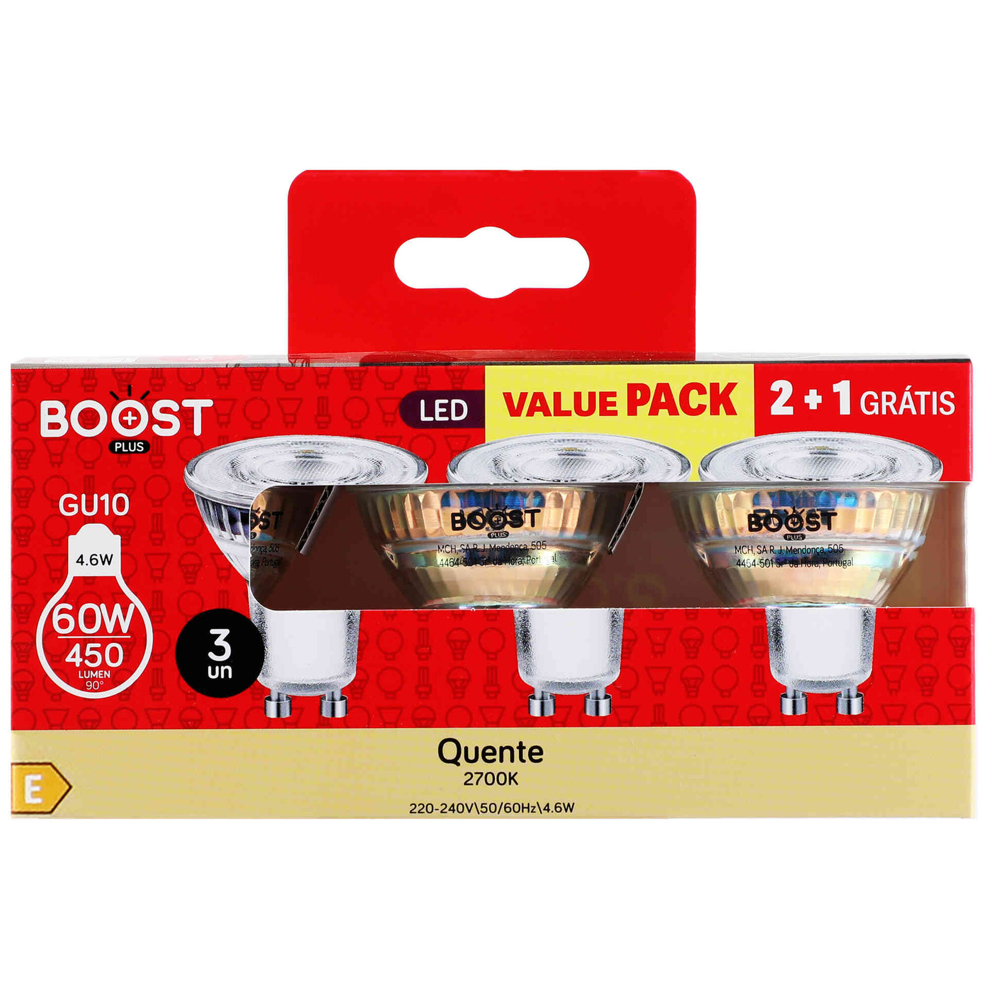 L&acirc;mpada LED GU10 2700K 64W