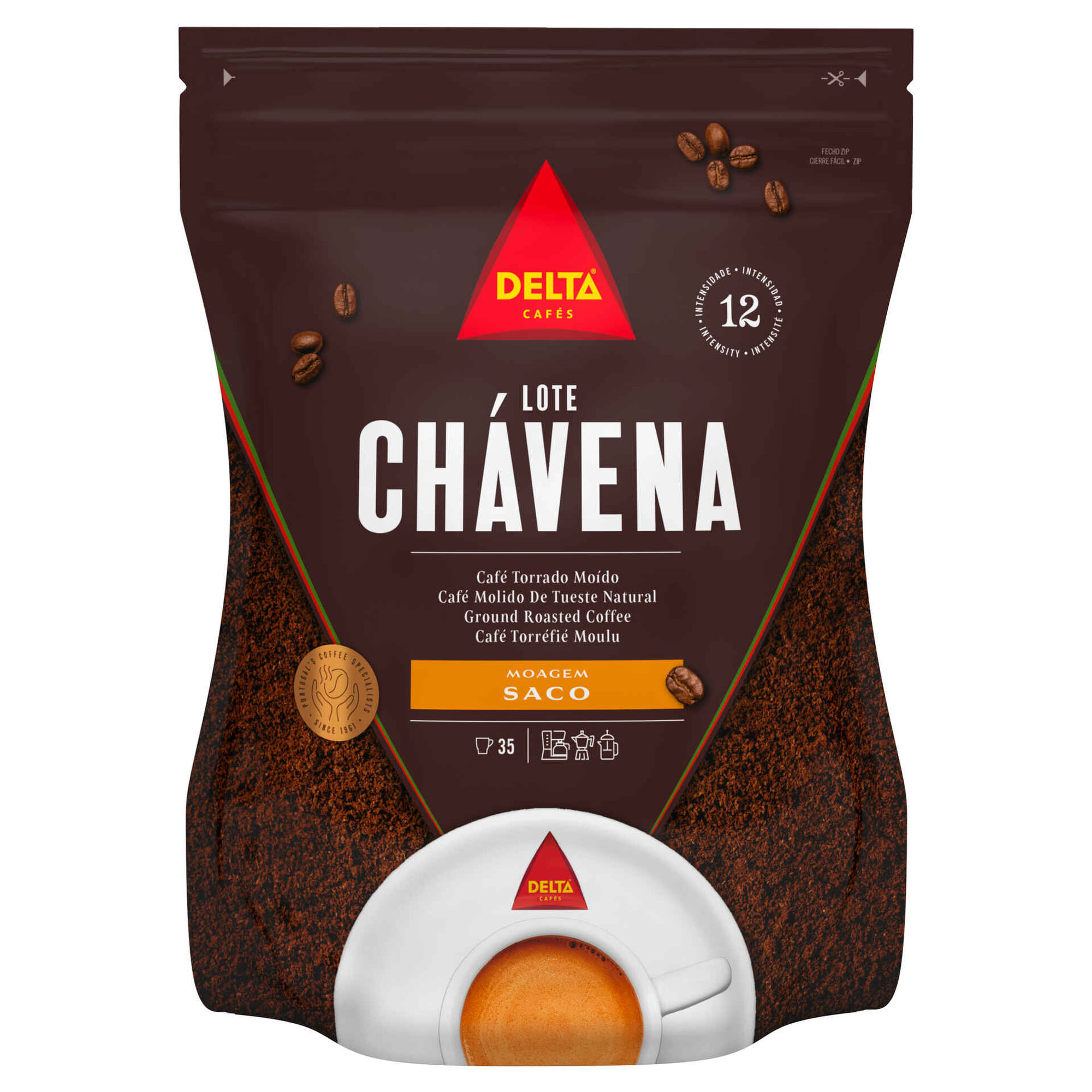 Café Moído Torrado para Saco Lote Chávena Int 12