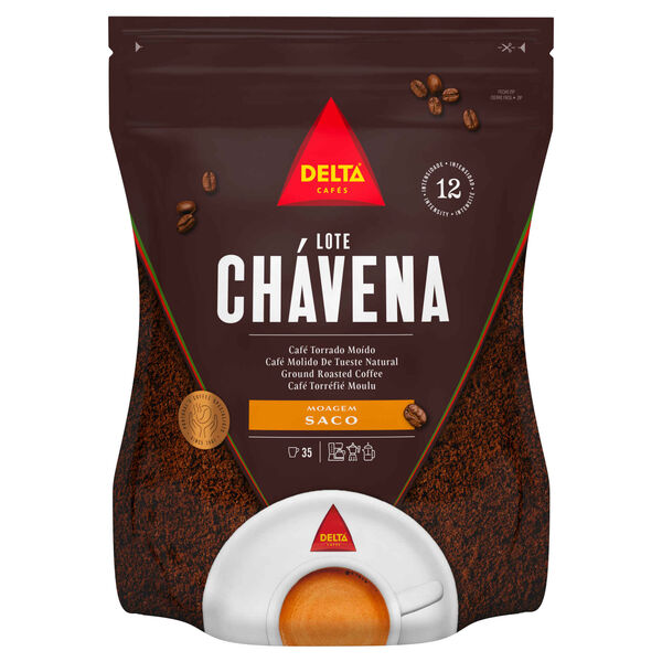 Café Moído Torrado para Saco Lote Chávena Int 12 Delta