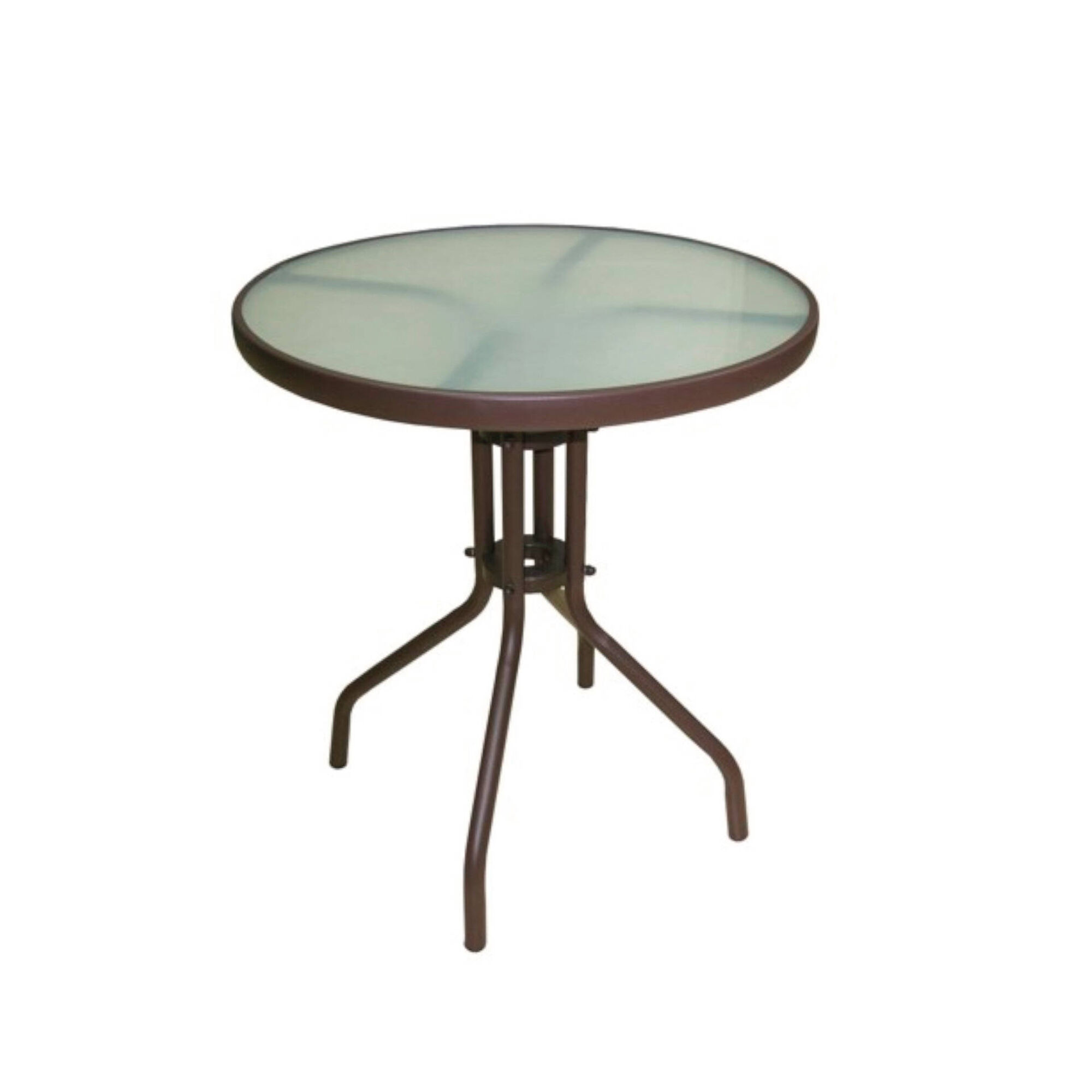 Mesa de Apoio Redonda Metal com Vidro Mesa de Apoio Redonda Metal com Vidro
